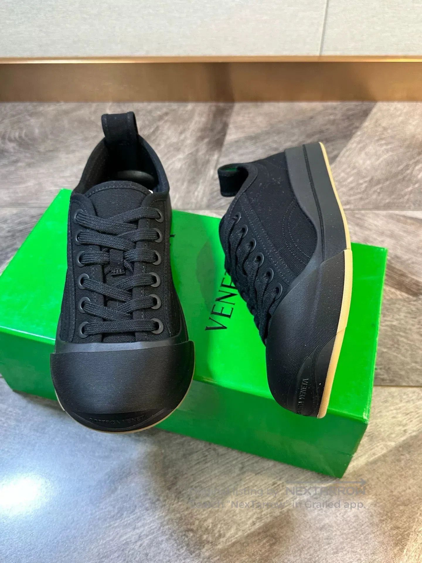 Bvlgari BV Vulcan Black Canvas Mickey Casual Shoes. Size US 7 / IT 37 - 2 Thumbnail