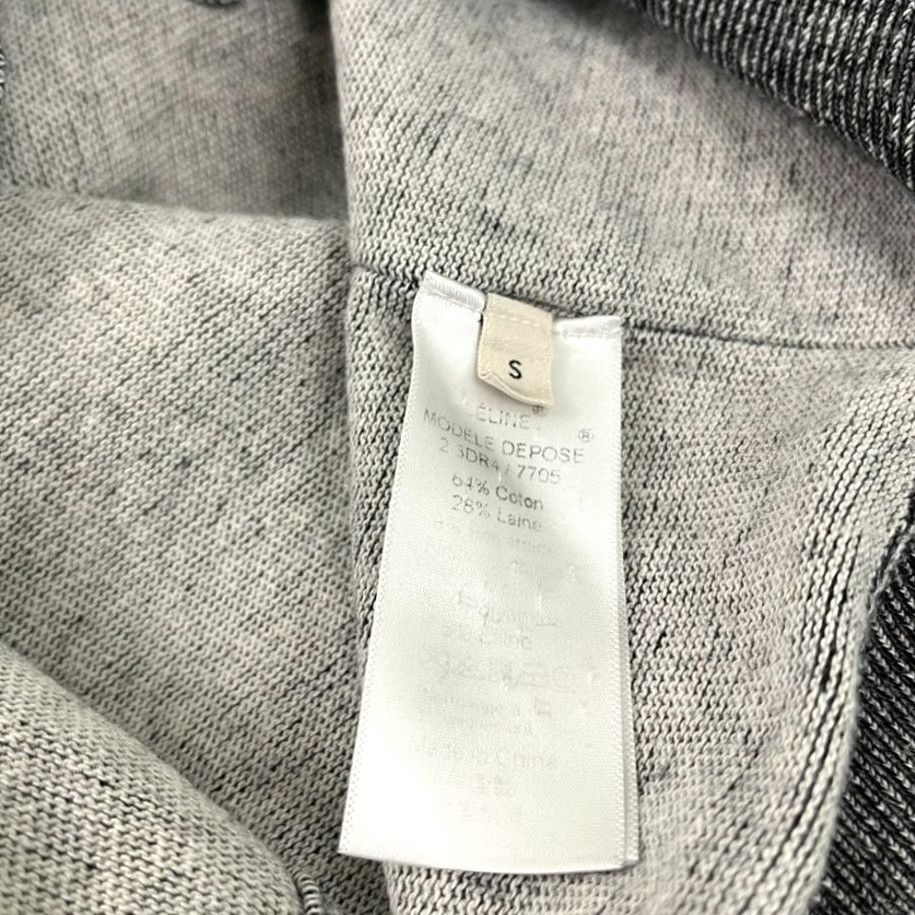 Celine VINTAGE CELINE Sweater Womens Small FR 36 Gray Wool Blend Mohair Trim Knit Crewneck Size S / US 4 / IT 40 - 4 Thumbnail