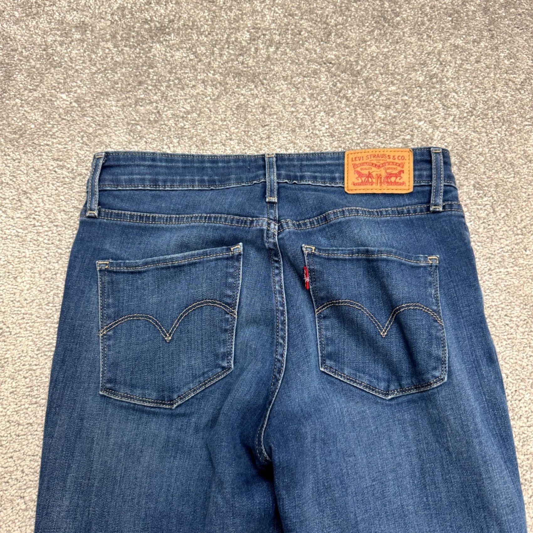 Levi's Levi's 721 High Rise Skinny Distressed Denim Jeans Womens 28 Blue Stretch Casual Denim Levi's 700 Series Slim Regular 5-Pocket Rise High Size 28" / US 6 / IT 42 - 5 Thumbnail
