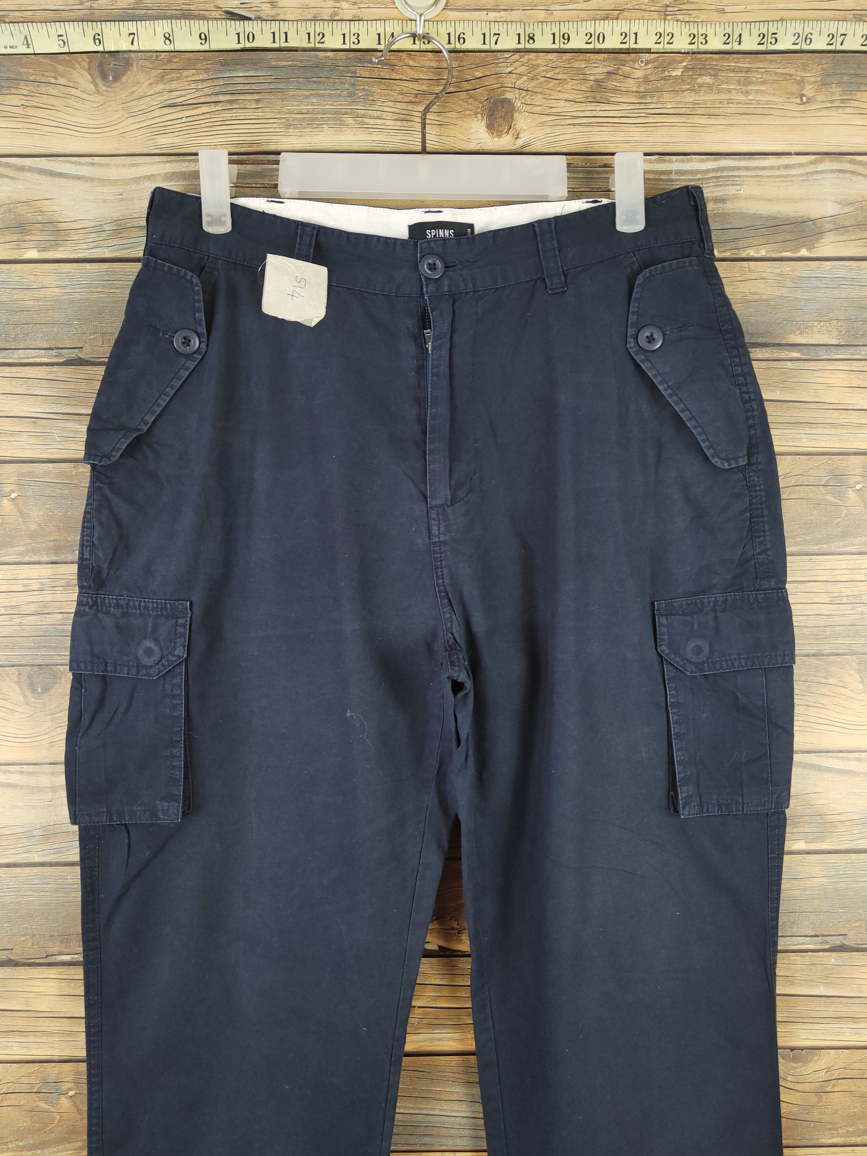 Japanese Brand DLL Spinns Navy Multipocket Tactical Cargo Pants #514 Size US 30 / EU 46 - 2 Thumbnail