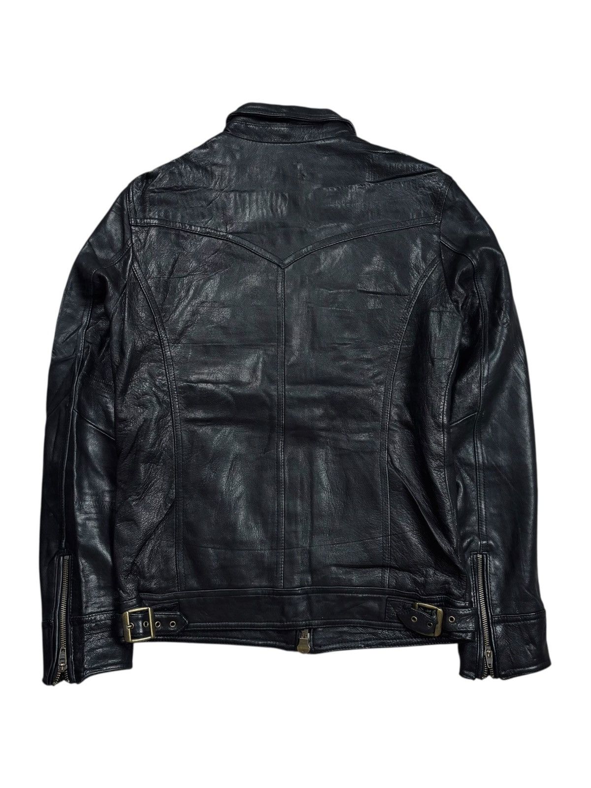 JACKROSE 2000s Jackrose - Paisley Liner Rider Leather Jacket Size US M / EU 48-50 / 2 - 3 Thumbnail
