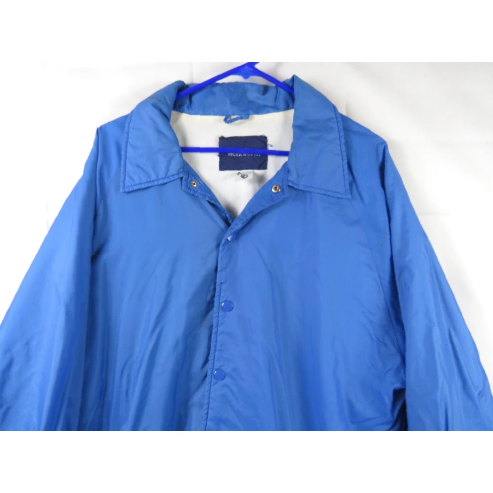 Vintage Wentworth Bomber Jacket Men Blue L Nyl on Lined Snap VTG Satin Logo Casual/Travel Size US L / EU 52-54 / 3 - 3 Thumbnail