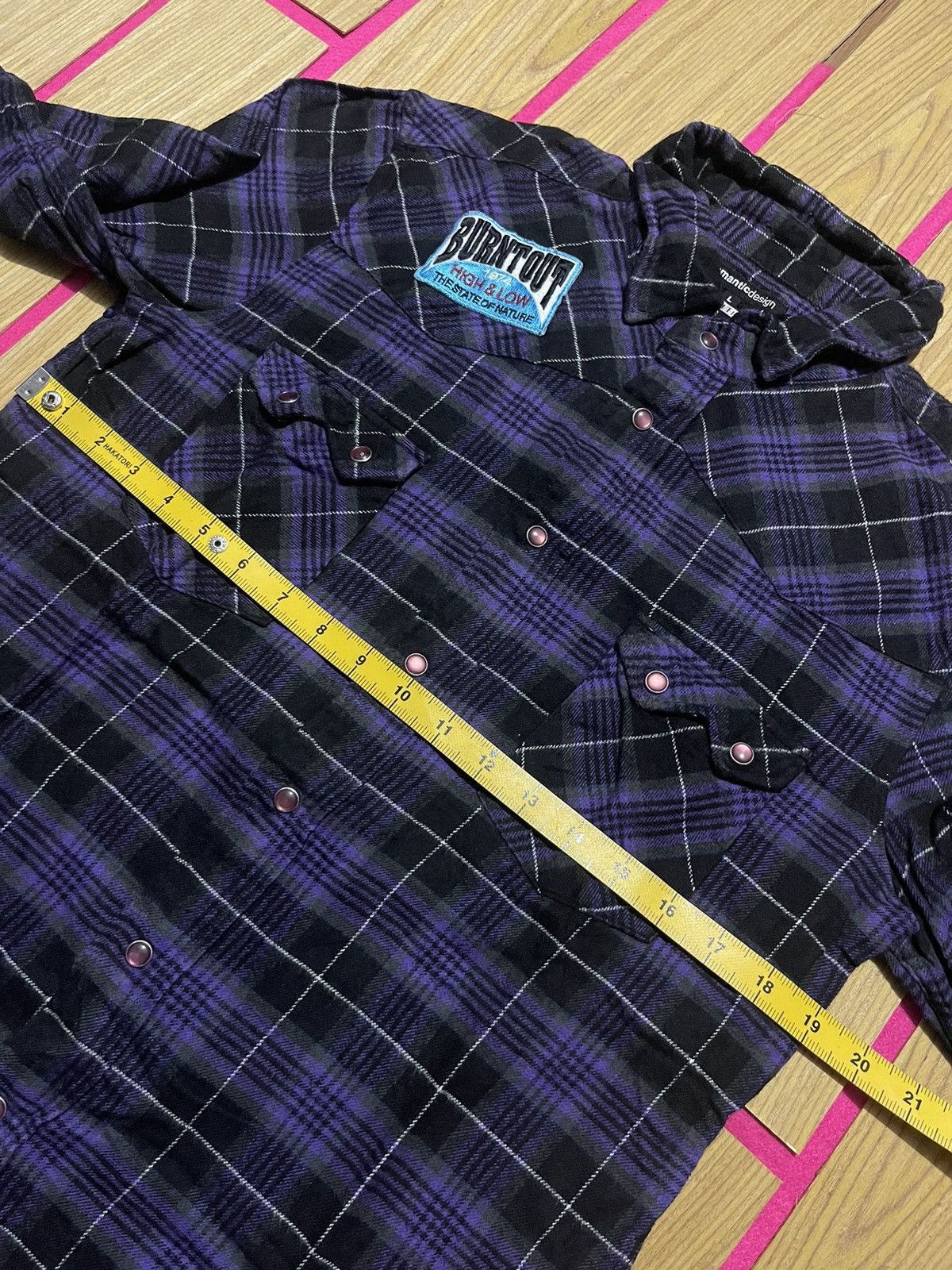 semanticdesign Y2K SEMANTIC DESIGN long sleeve shirt with checkered motif Size US L / EU 52-54 / 3 - 9 Thumbnail