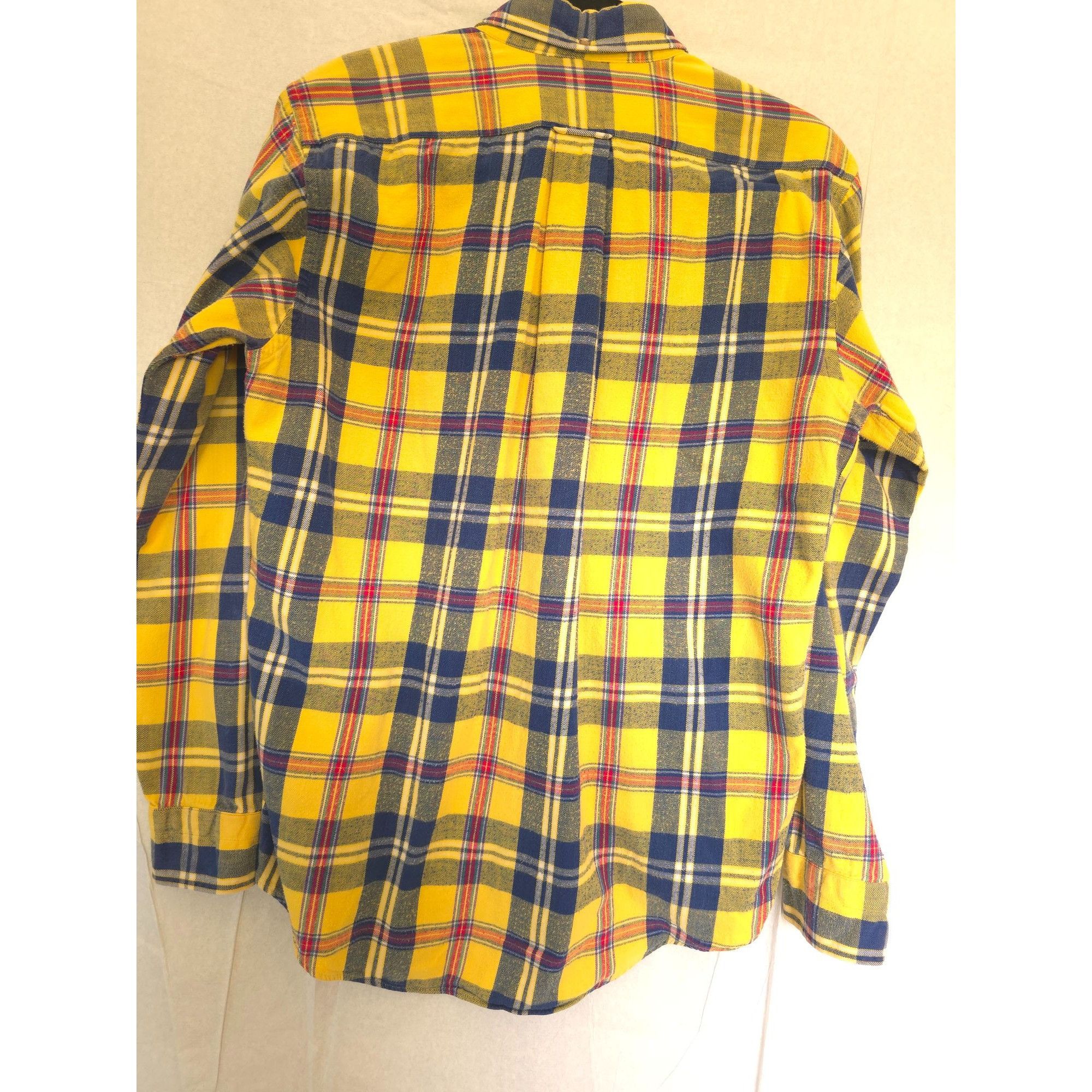 Gant Gant Men's Cambridge Flannel Shirt M Yellow & Blue Plaid 100 Size US M / EU 48-50 / 2 - 6 Thumbnail