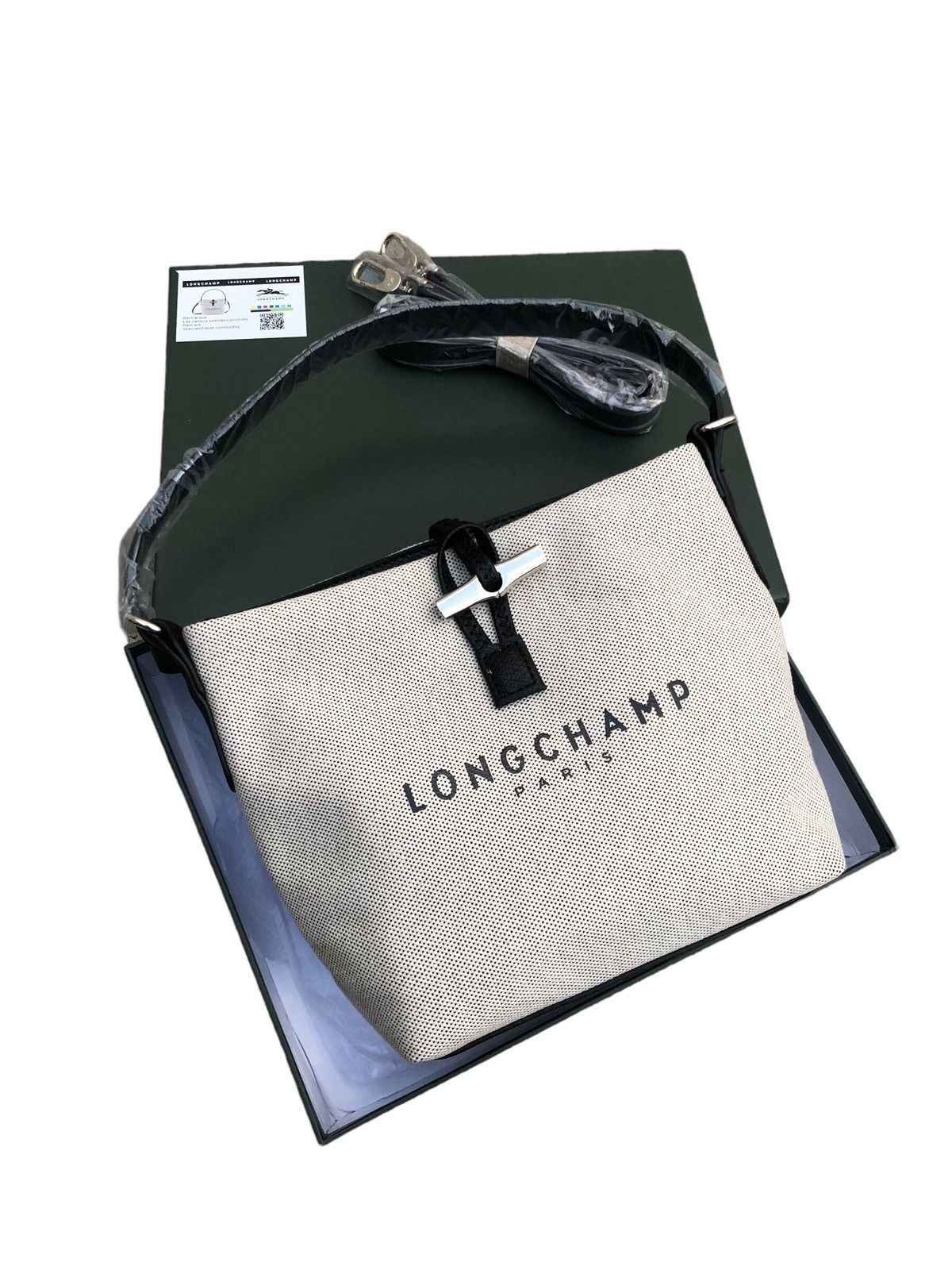 Longchamp 🔥LONGCHAMP Roseau Pliage Crossbody Essential Bag Ecru BNWB Size ONE SIZE - 1 Thumbnail