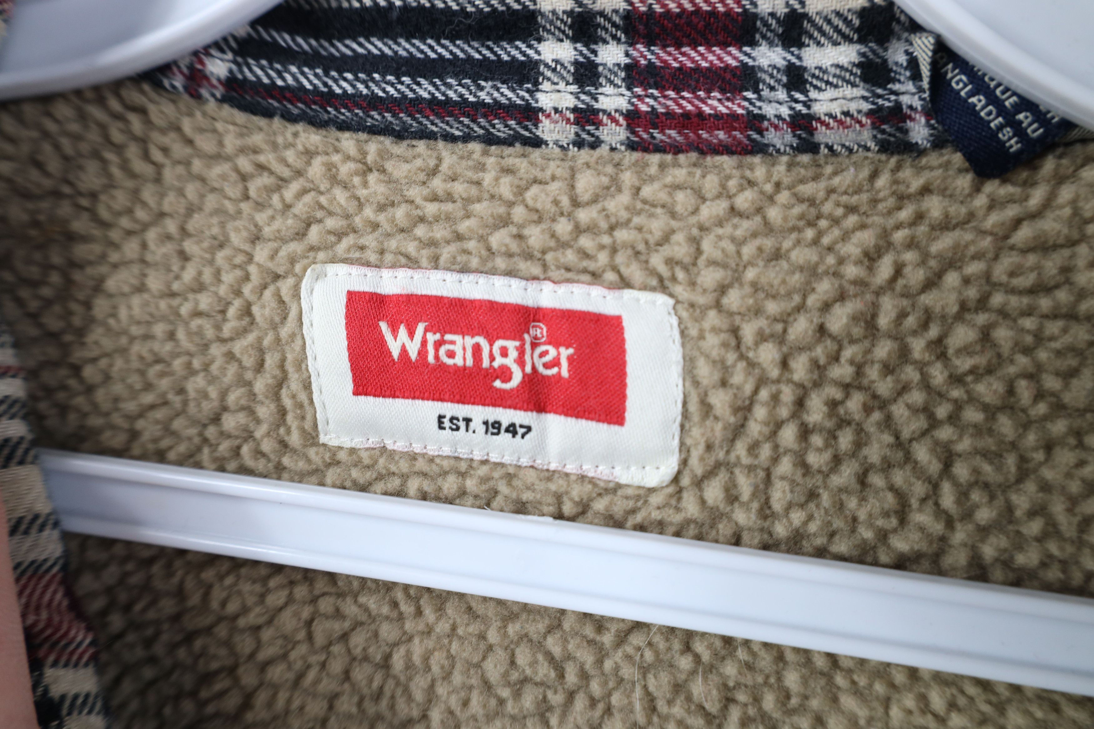 Wrangler Vintage Y2K Wrangler Pile Fleece Lined Flannel Shirt Jacket Size US L / EU 52-54 / 3 - 9 Thumbnail