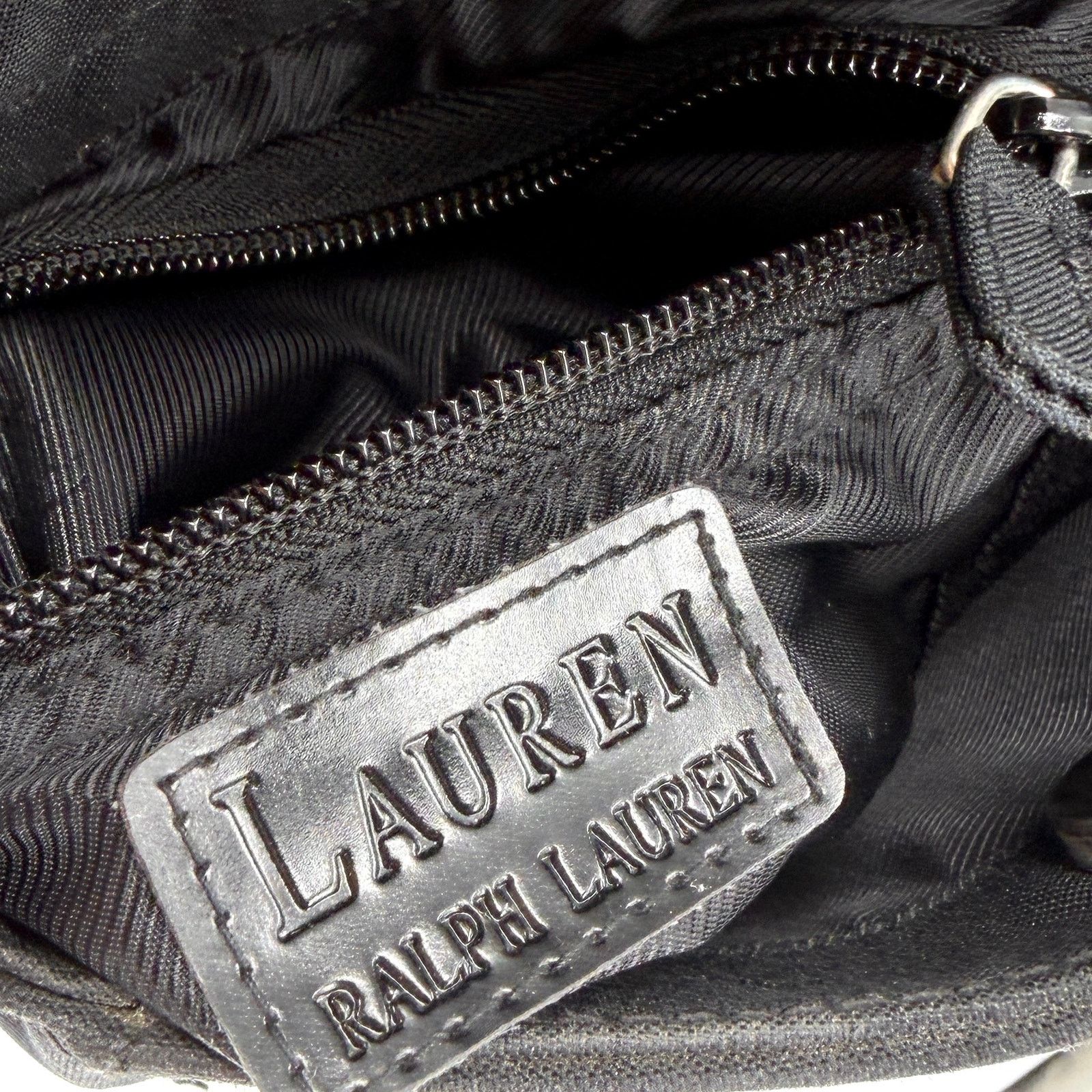 Ralph Lauren Black Nylon Striped Strap Mini Shoulder Bag Size ONE SIZE - 8 Thumbnail