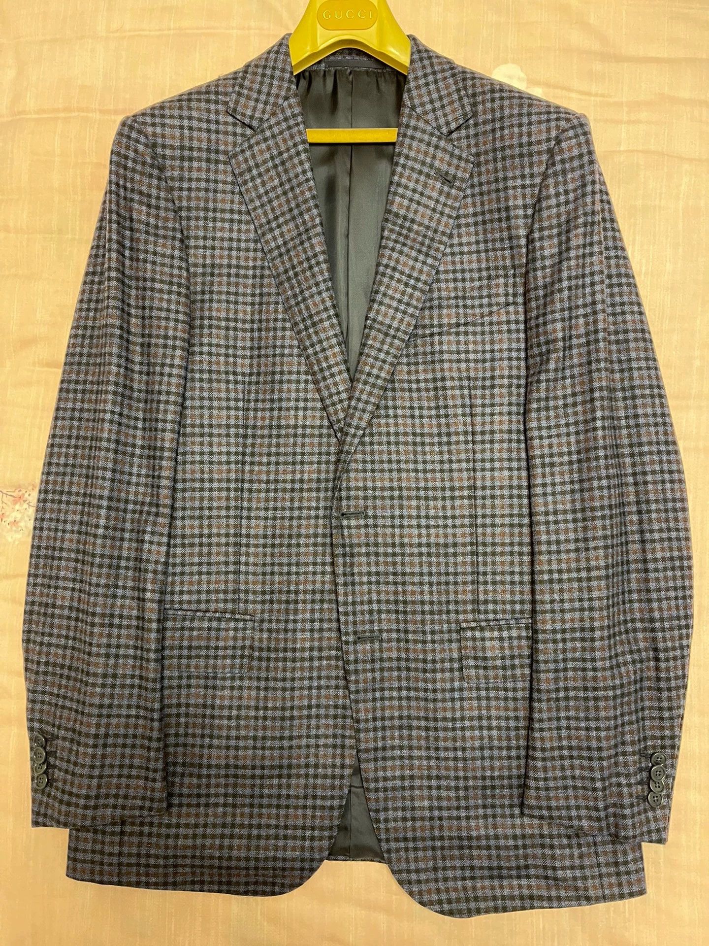 Ermenegildo Zegna Ermenegildo Zegna suit men's 48 blue check new with tags Size 48R - 1 Thumbnail