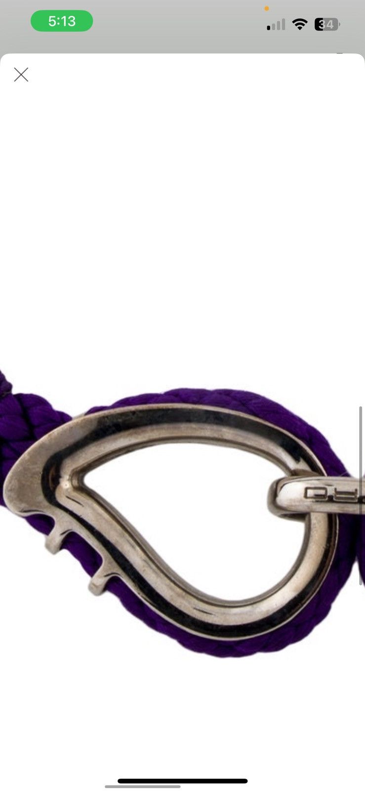 Etro ETRO purple braided & silver claw buckle waist belt Size ONE SIZE - 4 Thumbnail