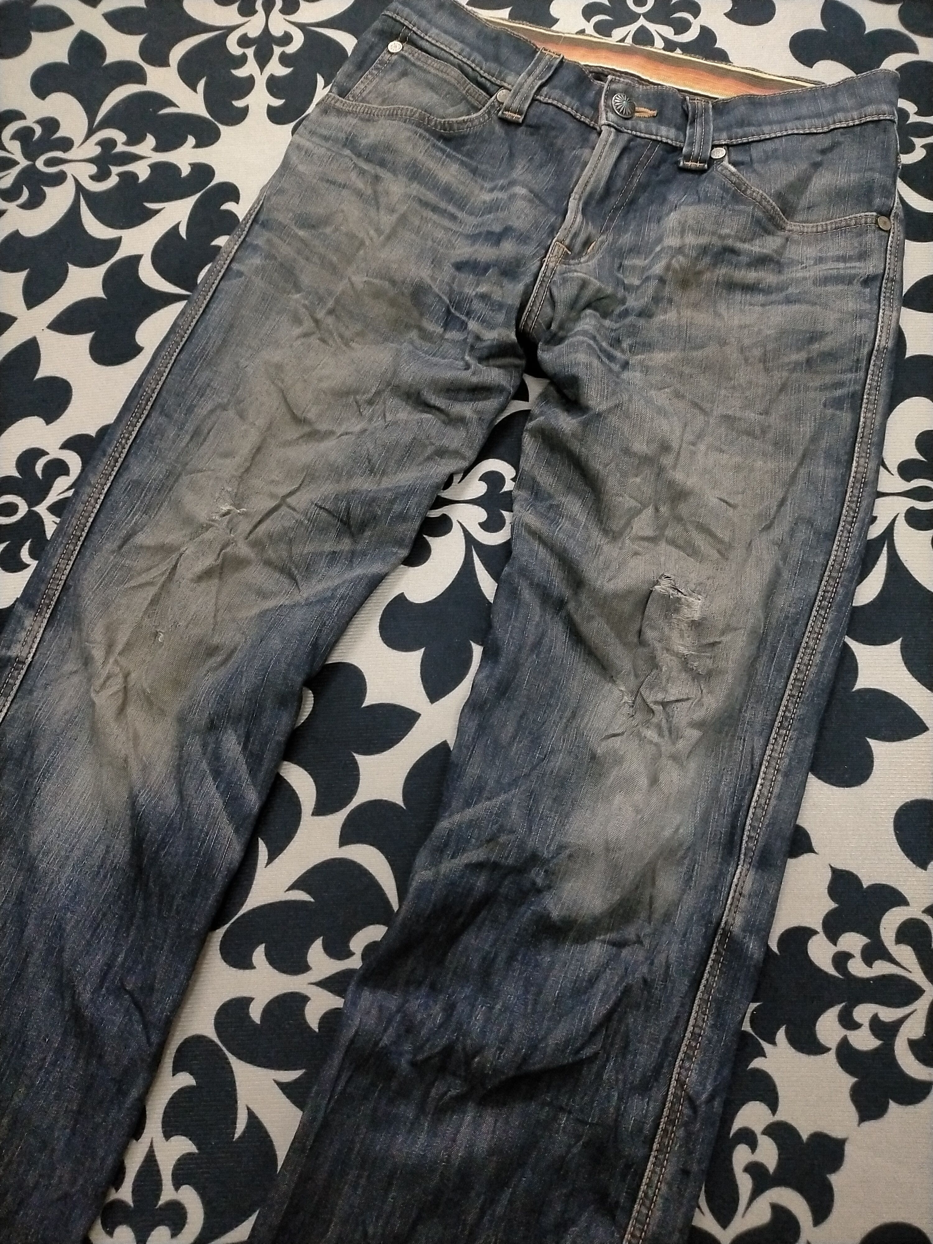 Edwin × If Six Was Nine 🔥Flare🔥Edwin xv Distressed Flare Jeans Size US 31 - 5 Thumbnail