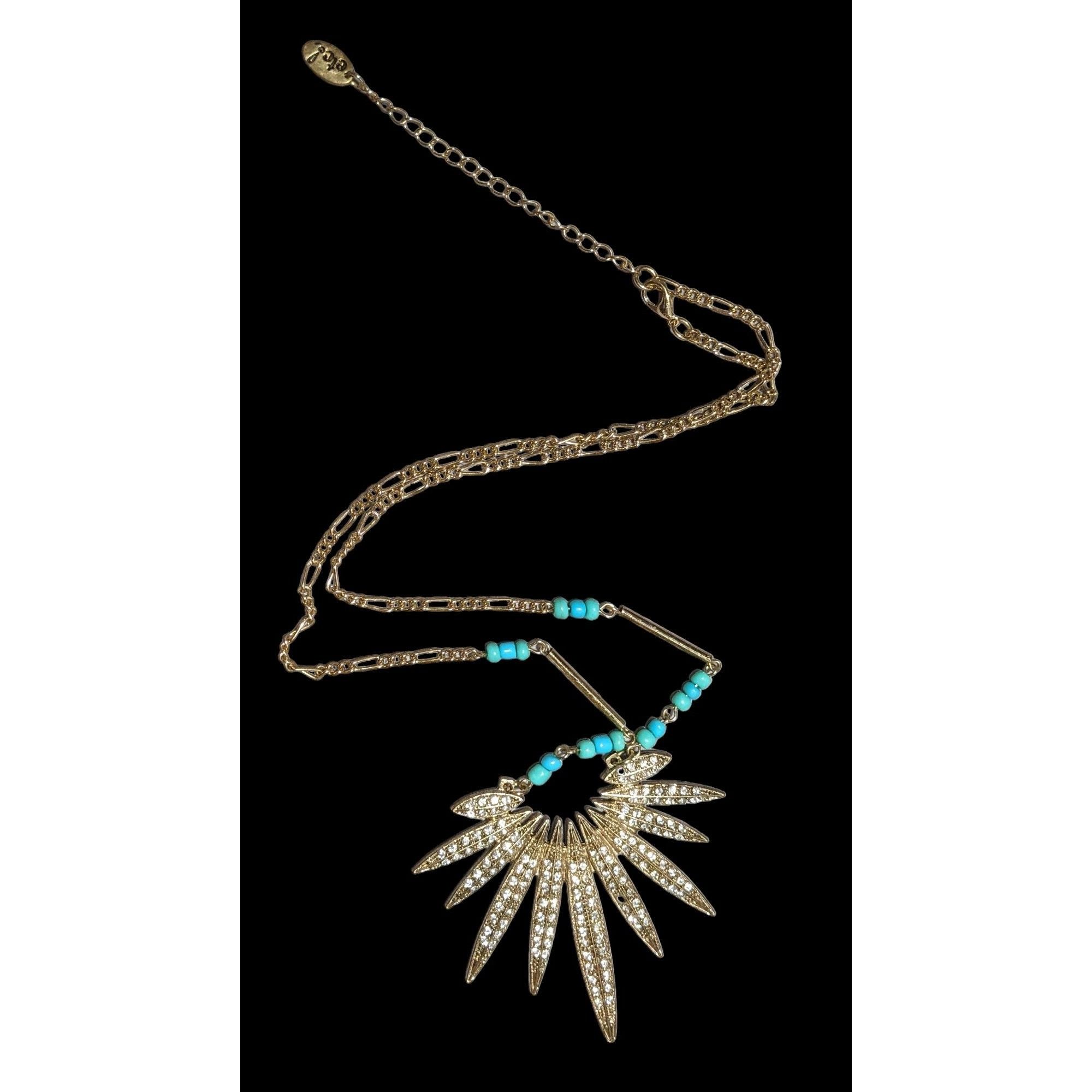 Other Southwestern Sunburst Rhinestone Pendant Necklace Size ONE SIZE - 1 Thumbnail