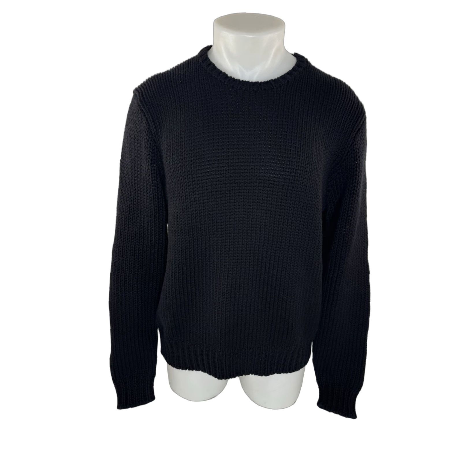 Polo Ralph Lauren Polo Ralph Lauren WOOL BLEND Knit ELBOW PATCH M / L Oversize Sweater Mens Black Wool Knit pullover 90s J16 Size US M / EU 48-50 / 2 - 1 Thumbnail