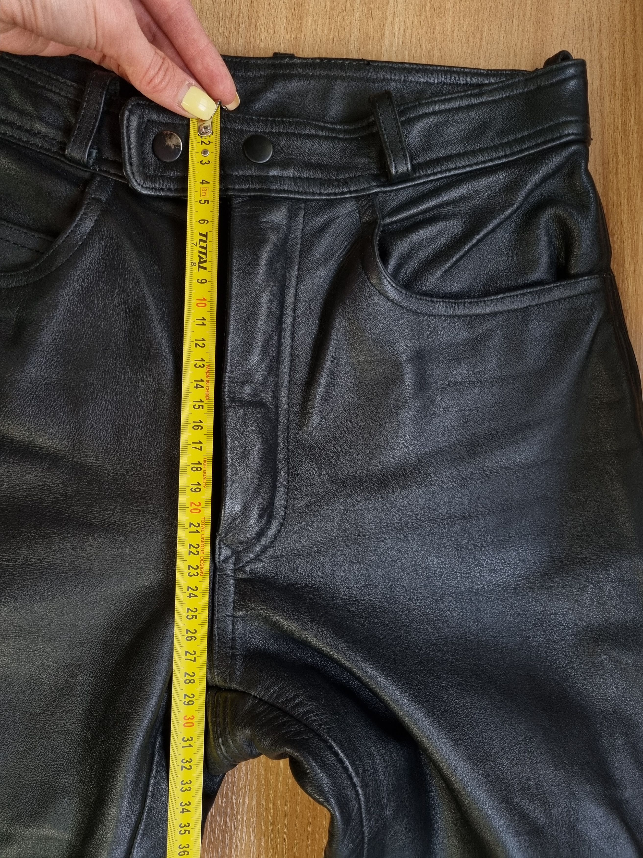 Genuine Leather × Vintage High Waist Leather Retro Pants. Size US 34 / EU 50 - 22 Thumbnail