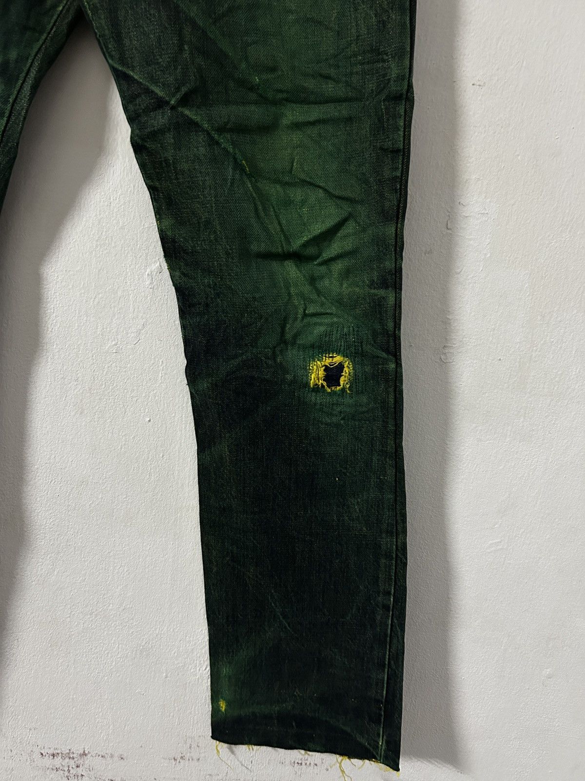 Beauty Beast Beauty Beast japan emerald denim distressed jeans Size US 29 - 4 Thumbnail