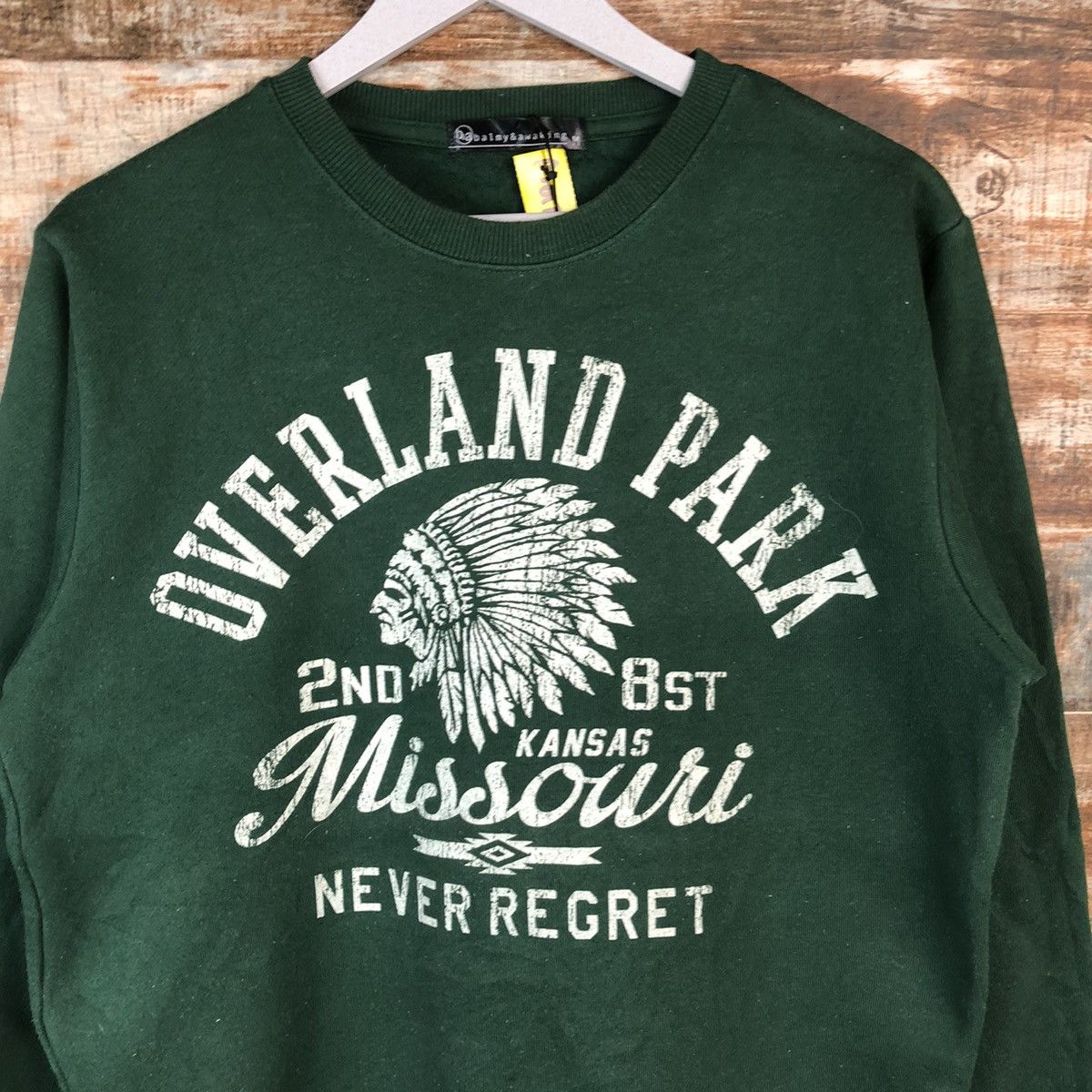 Japanese Brand Missouri Green vintage Sweatshirt #A2017 Size US S / EU 44-46 / 1 - 9 Thumbnail