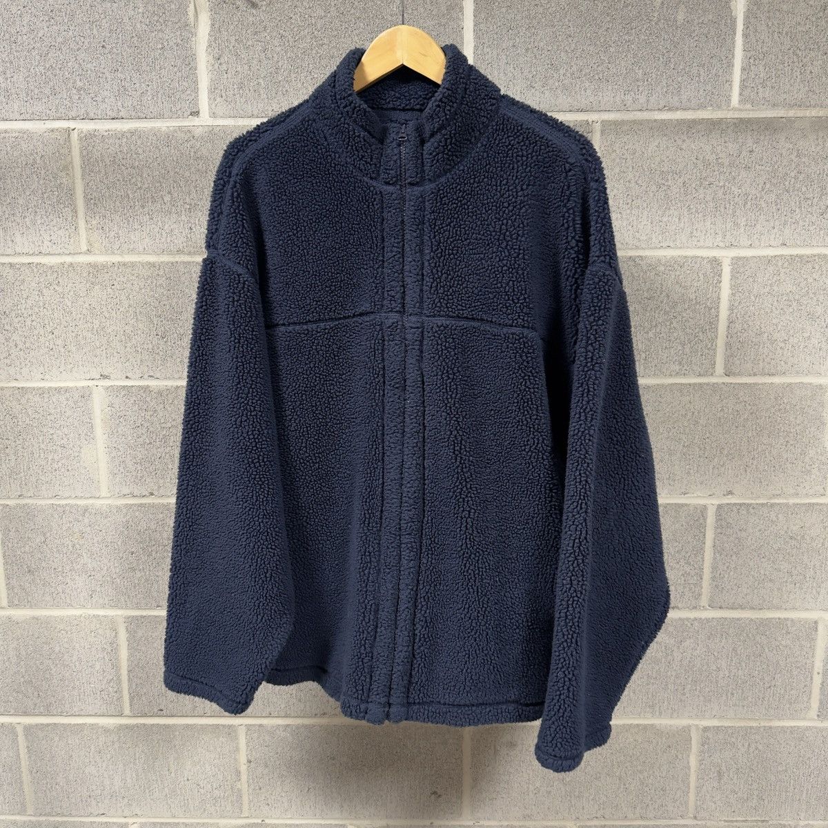 Gap Vintage Gap Navy Blue Zip Up Fleece Jacket Wide Boxy Size US XXL / EU 58 / 5 - 1 Thumbnail