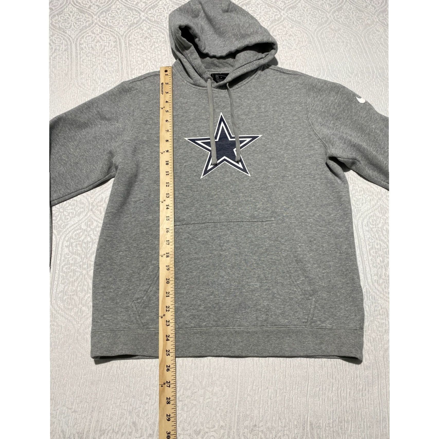 Nike VINTAGE Nike NFL Dallas Cowboys Star Logo Hoodie Sweatshirt Grey Men's Medium Size US M / EU 48-50 / 2 - 6 Thumbnail