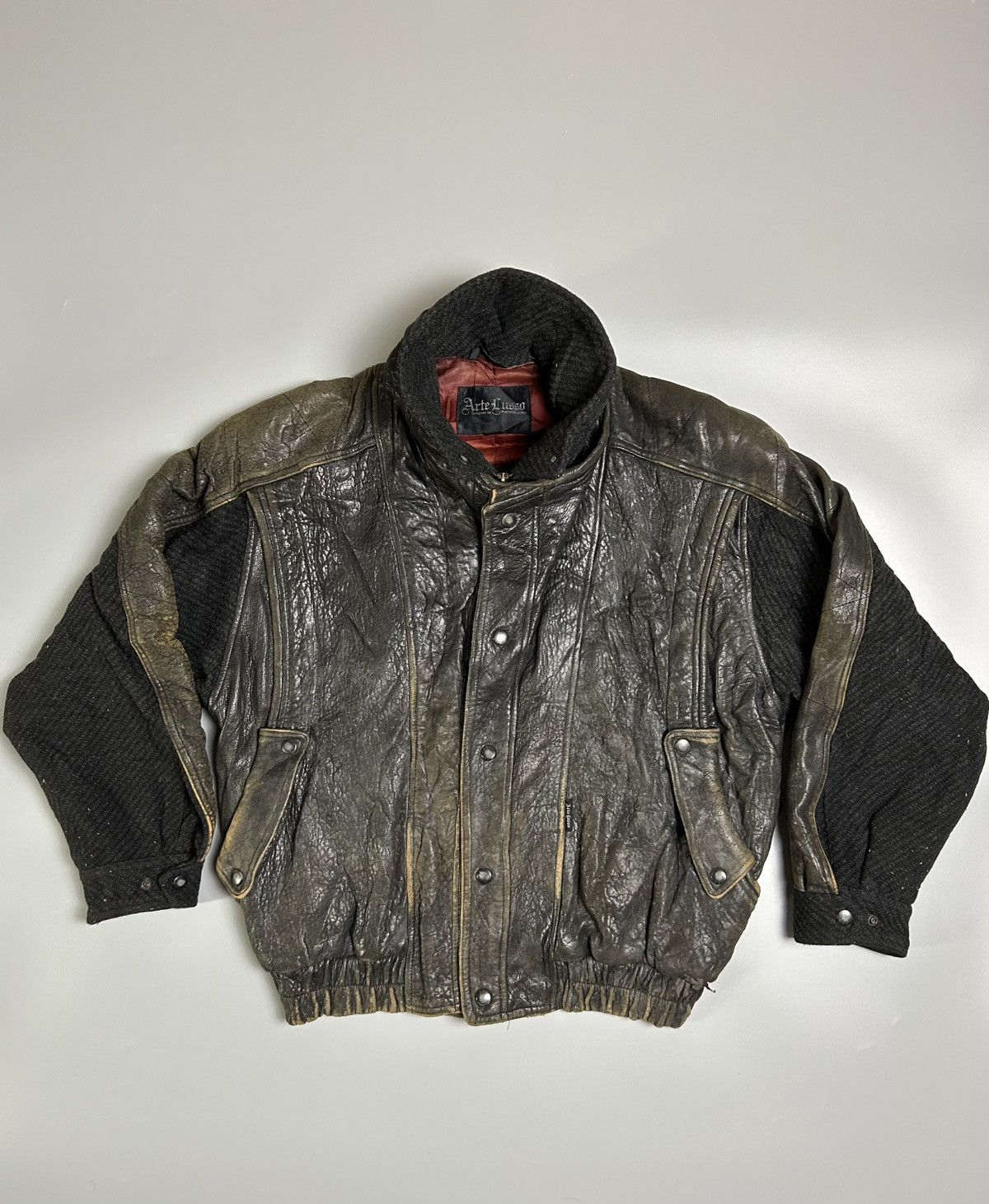 Leather Vintage Leather Jacket Size US L / EU 52-54 / 3 - 1 Thumbnail