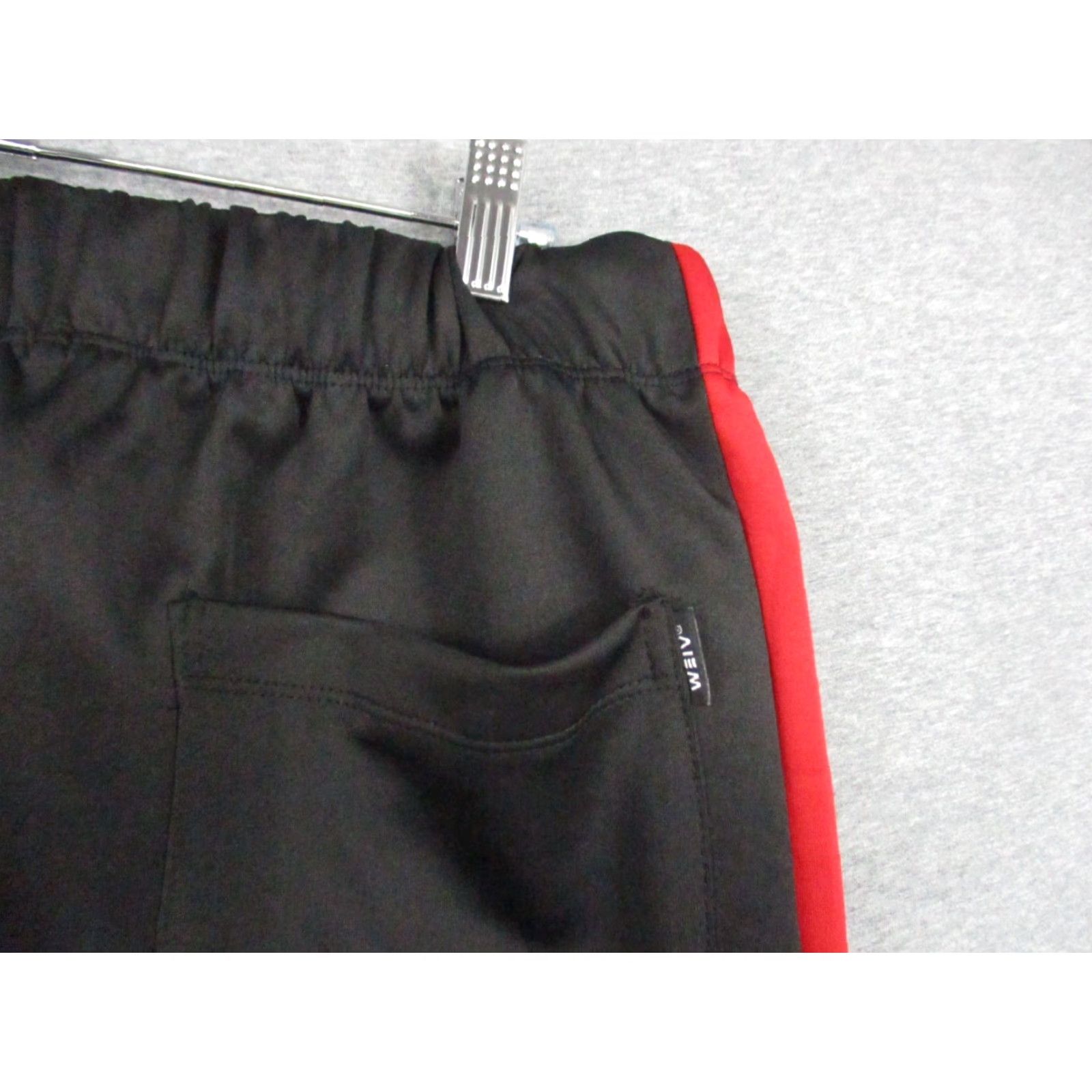 Vintage WEIV Los Angeles Pants Large Men Black Red Stripe Pockets Drawstring Track Pants Size US 33 - 6 Thumbnail