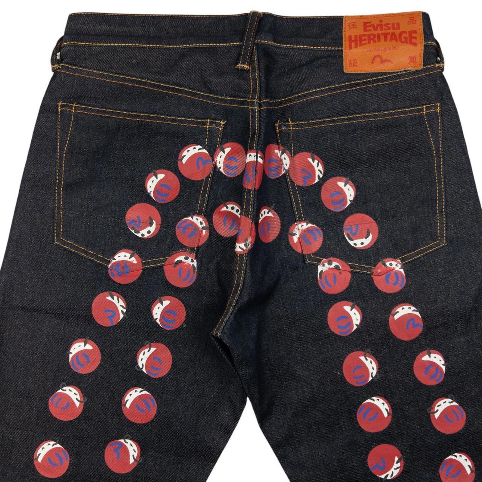 Vintage Evisu Dot Daicock Japanese Denim Jeans Size W32