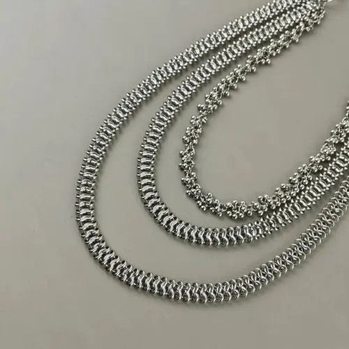 Jewelry Cuban Style Stainless Steel Pants Chain Size ONE SIZE - 3 Thumbnail