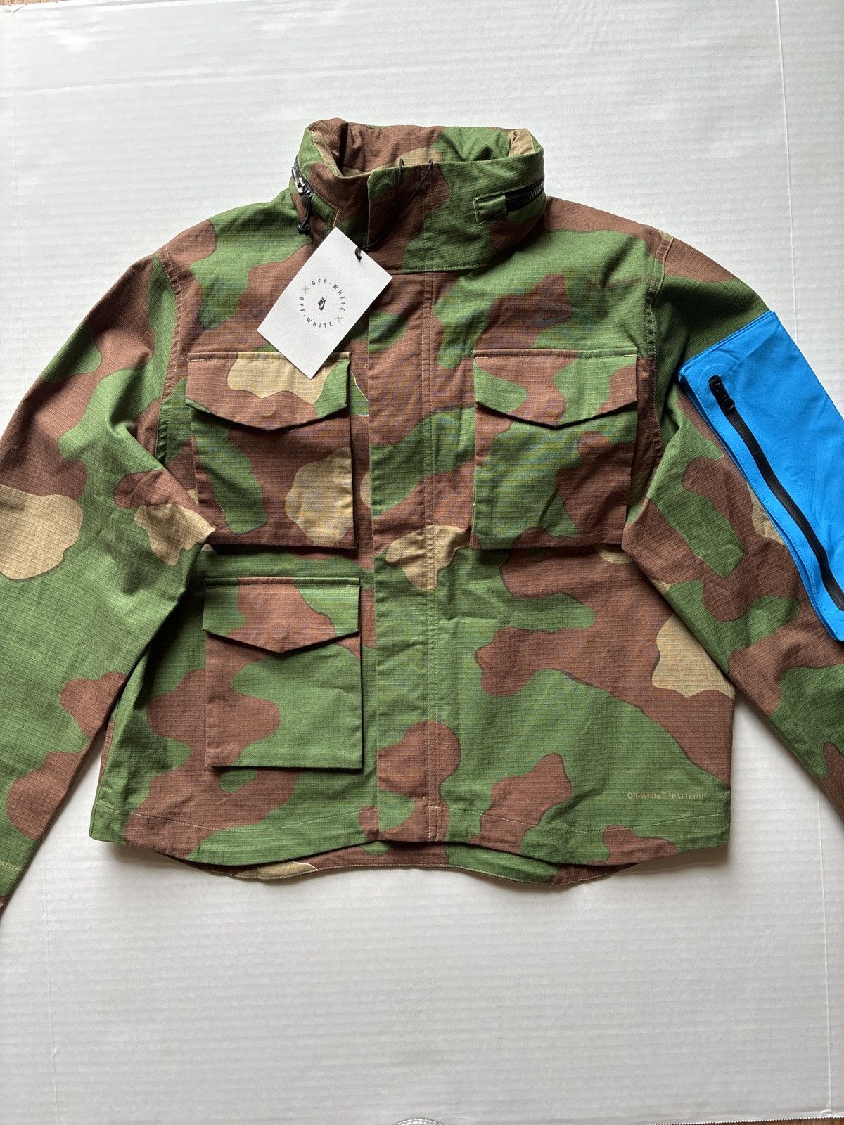 Nike × Off-White Nike x Off-White Women NRG Camo Jacket Sz M Size M / US 6-8 / IT 42-44 - 2 Thumbnail