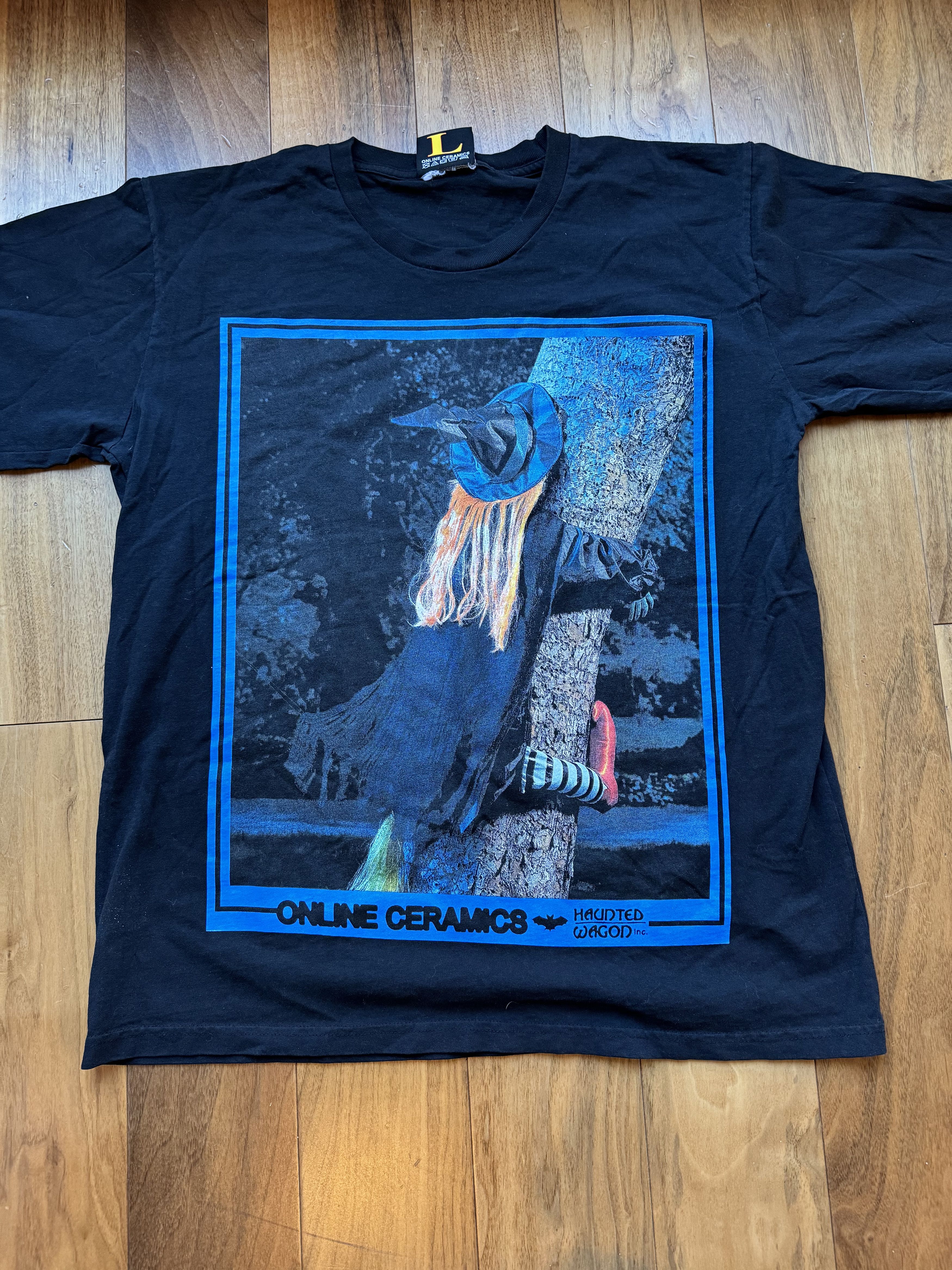 Online Ceramics Online Ceramics X Haunted Wagon Witch Tshirt Size US L / EU 52-54 / 3 - 3 Thumbnail
