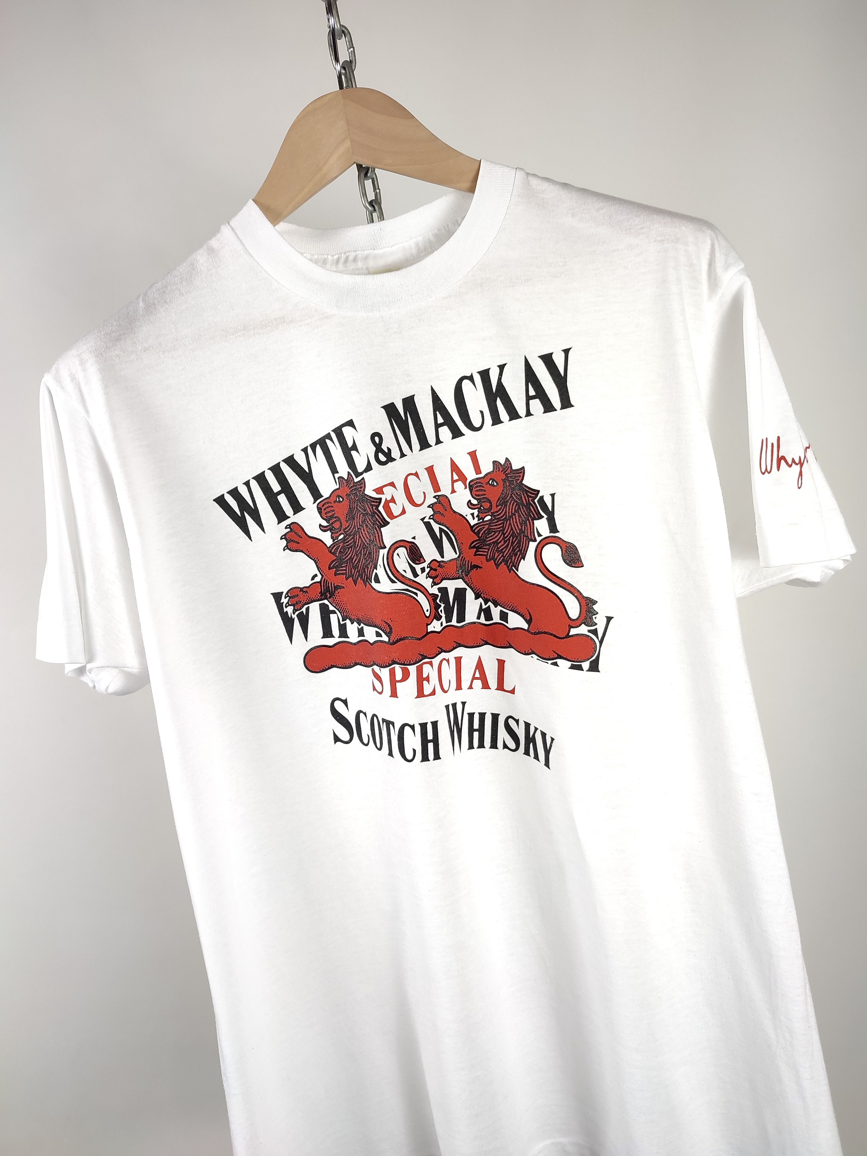 Vintage 80s Vintage Whyte & Mackay Scotch Whisky T-Shirt Tee 90s Size US L / EU 52-54 / 3 - 1 Thumbnail