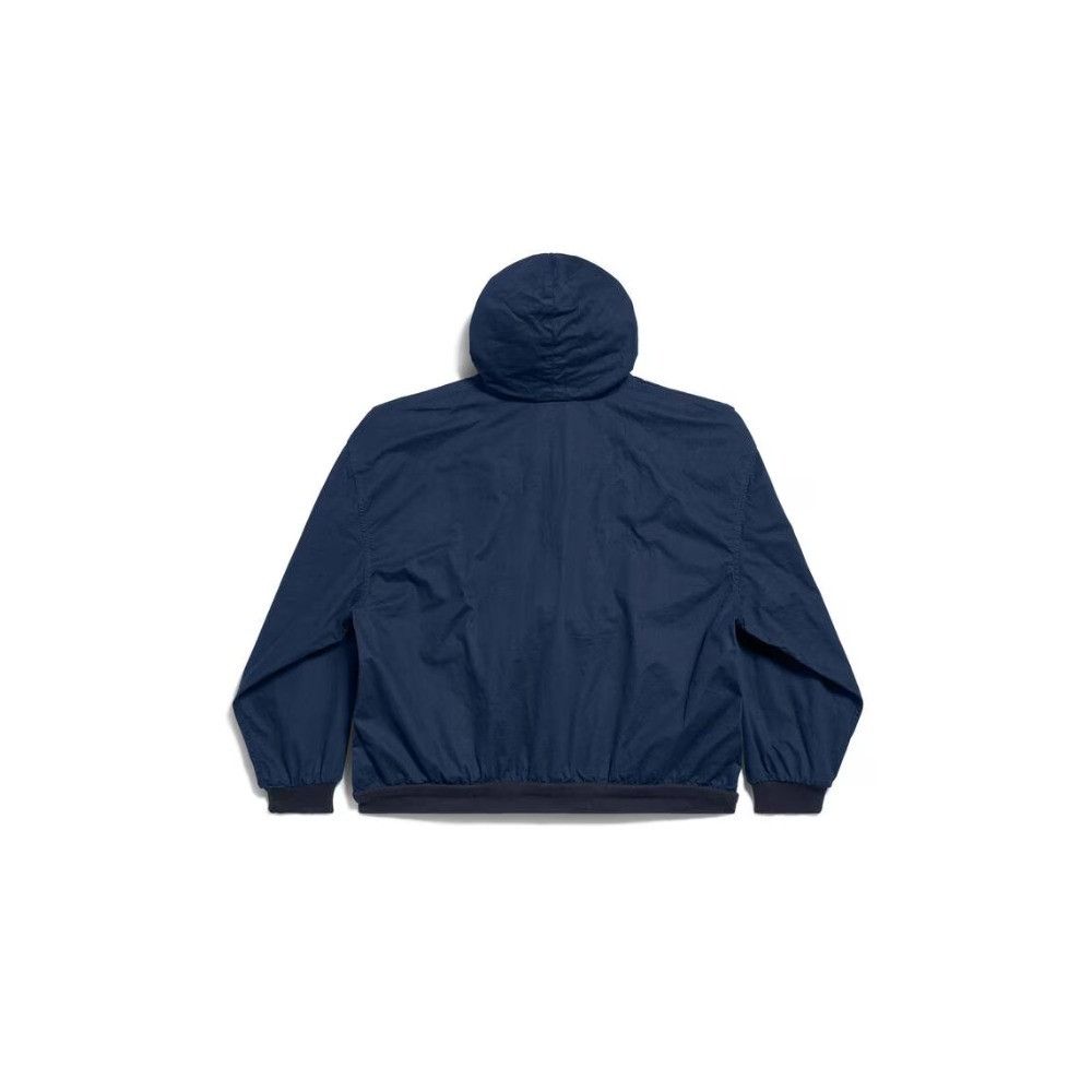 Balenciaga o1srvl11e1125 Zip-Up Hoodie Large Fit in Blue Size US XL / EU 56 / 4 - 2 Thumbnail