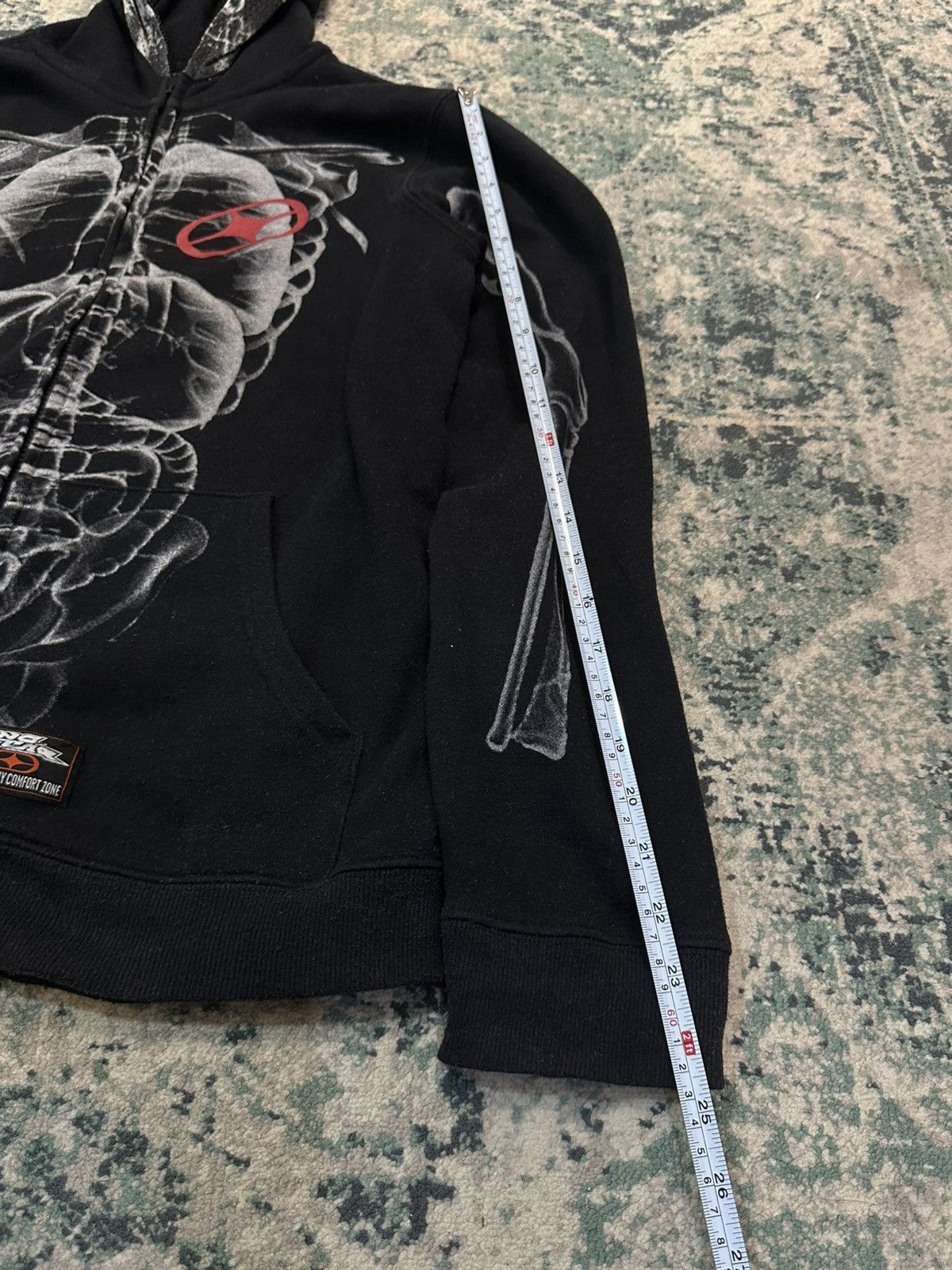 No Fear 2000s No Fear Skeleton Full Zip Hoodie Size US M / EU 48-50 / 2 - 12 Thumbnail