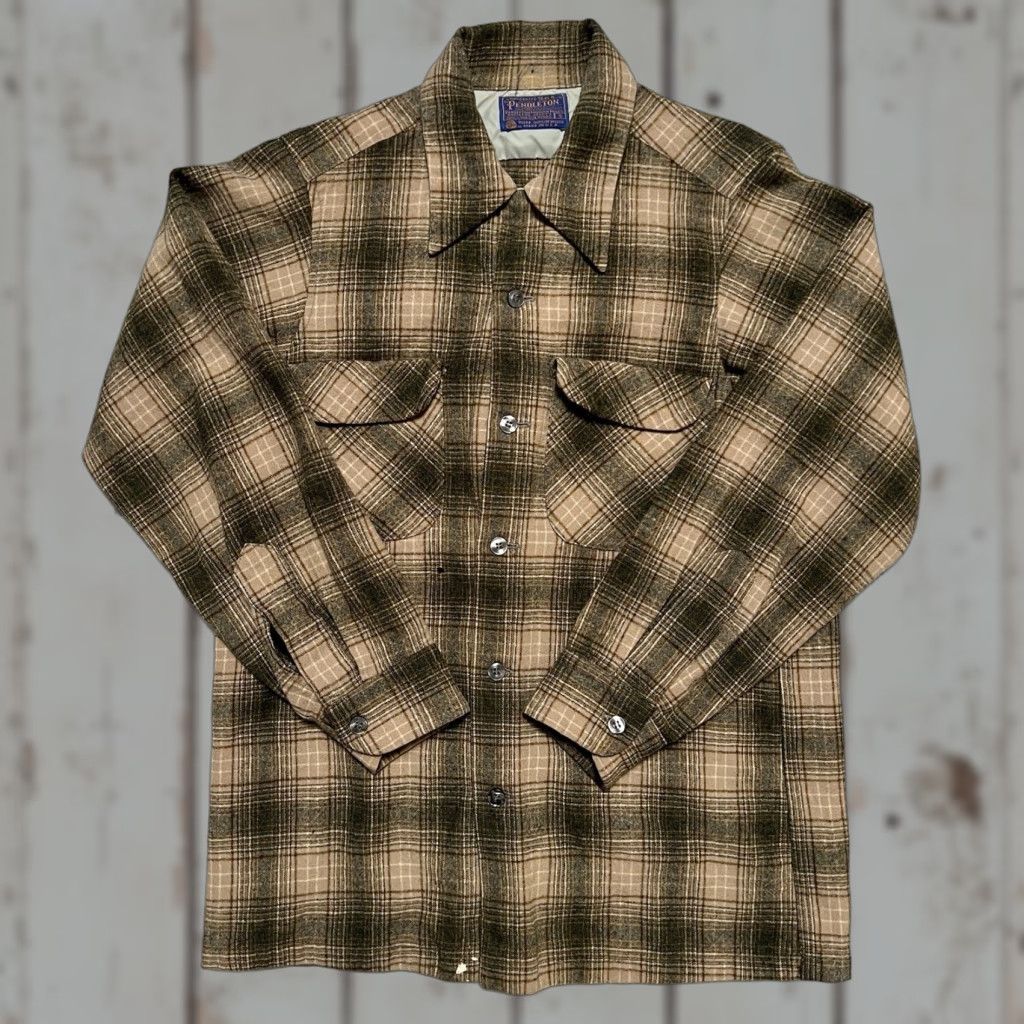 Pendleton VINTAGE Pendleton Board Shirt Flannel Wool Shirt Size US S / EU 44-46 / 1 - 1 Thumbnail