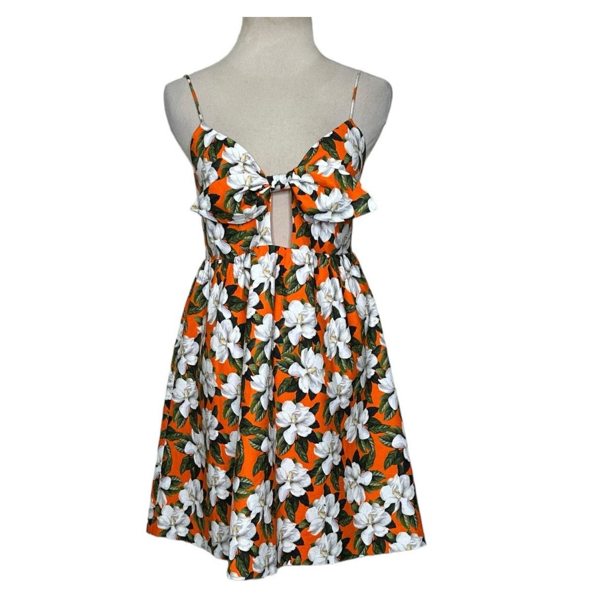 Alice + Olivia Alice + Olivia orange white floral mini dress size 2 Size XS / US 0-2 / IT 36-38 - 1 Thumbnail