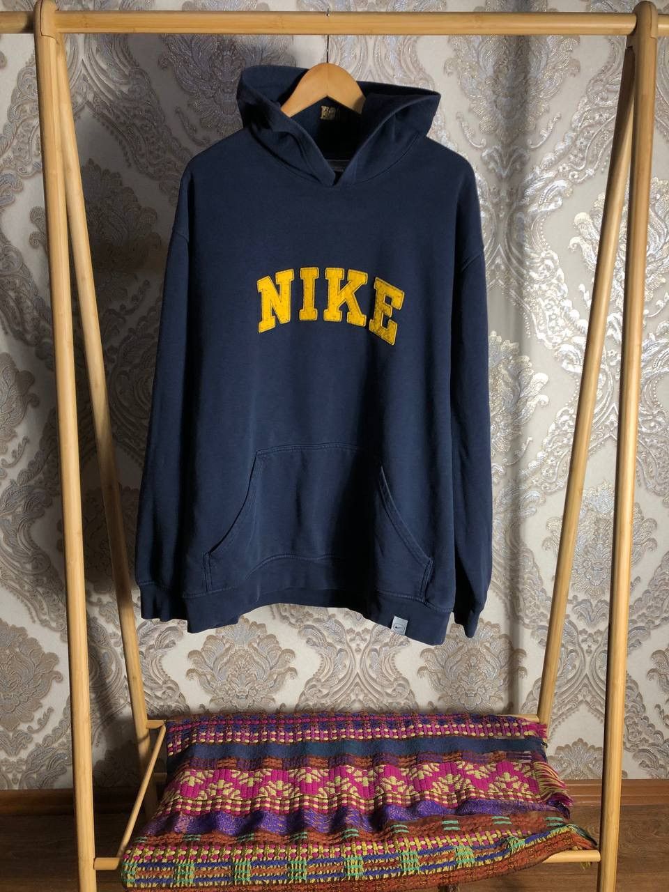Nike VINTAGE NIKE BIG LOGO SWOOSH HOODIE RETRO DRILL Y2K 90s USA Size US XXL / EU 58 / 5 - 1 Thumbnail