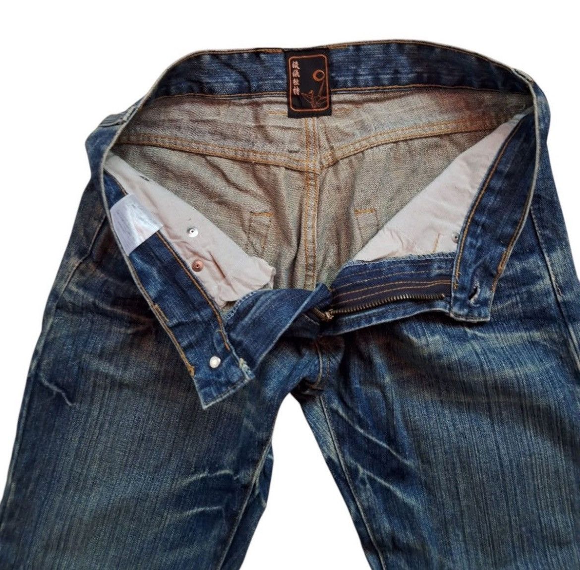 Japanese Brand Japanese Gaijin Embroidery Tatoo Traditional Japan Jeans Size US 31 - 10 Thumbnail