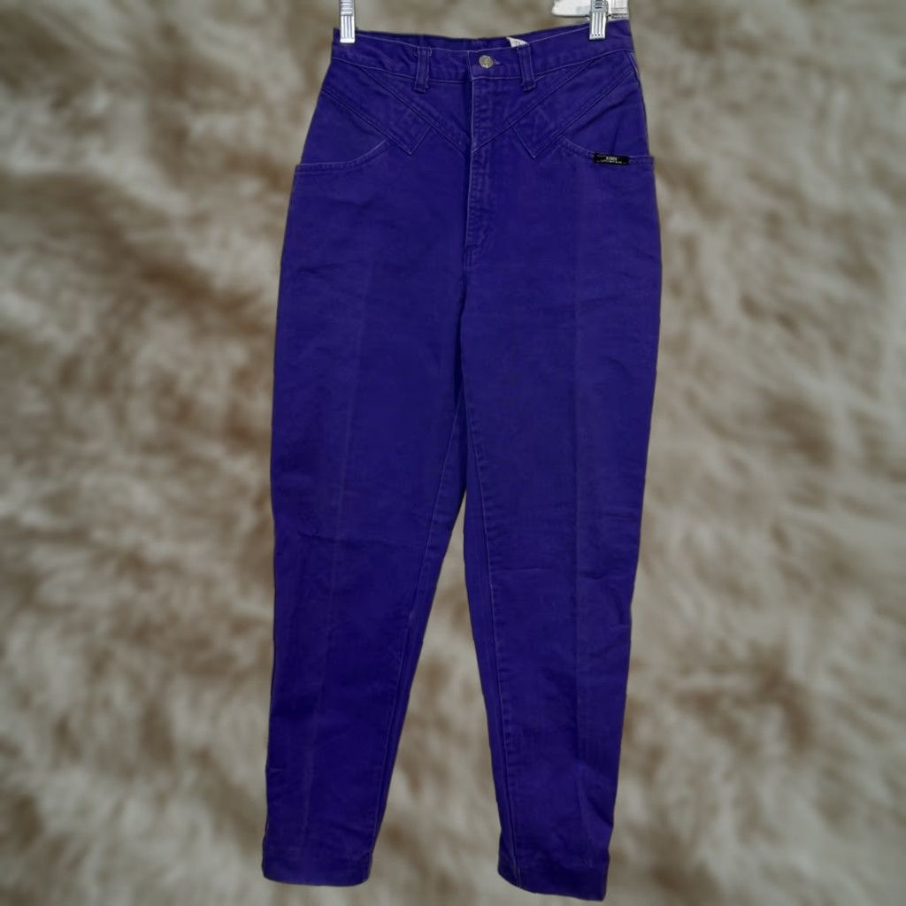 Denime VINTAGE Ozark Womens Jeans Purple Denim Ozark Mountain Jean Company Boys? Size 30" / US 8 / IT 44 - 1 Thumbnail
