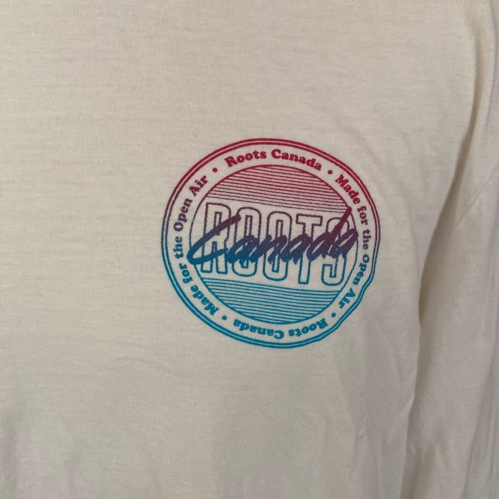 Roots Roots Canada men XL Crewneck graphic print t-shirt white Size US XL / EU 56 / 4 - 2 Thumbnail