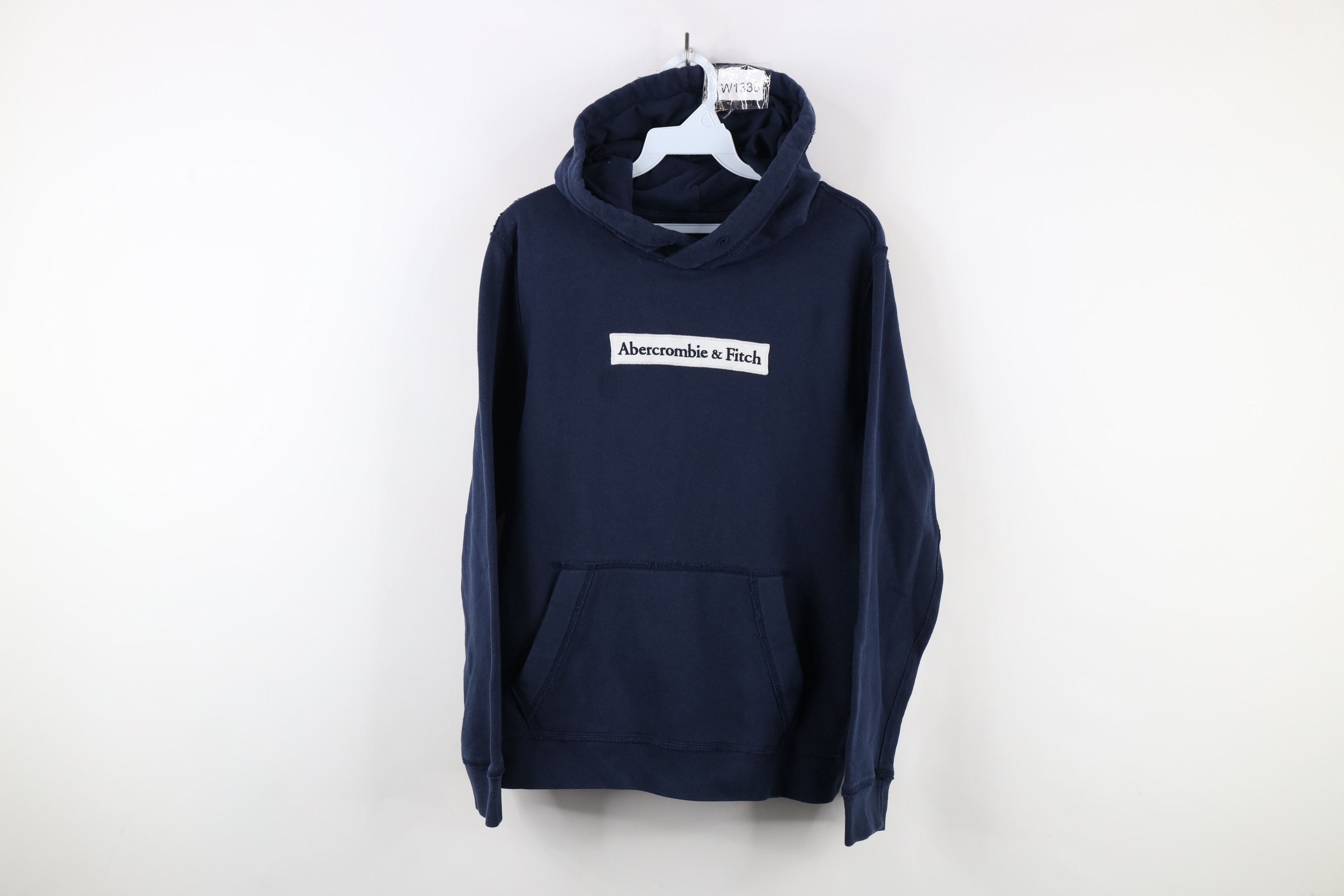 Abercrombie & Fitch × Vintage Vintage Y2K Abercrombie & Fitch Out Box Logo Hoodie Blue Size US S / EU 44-46 / 1 - 1 Thumbnail