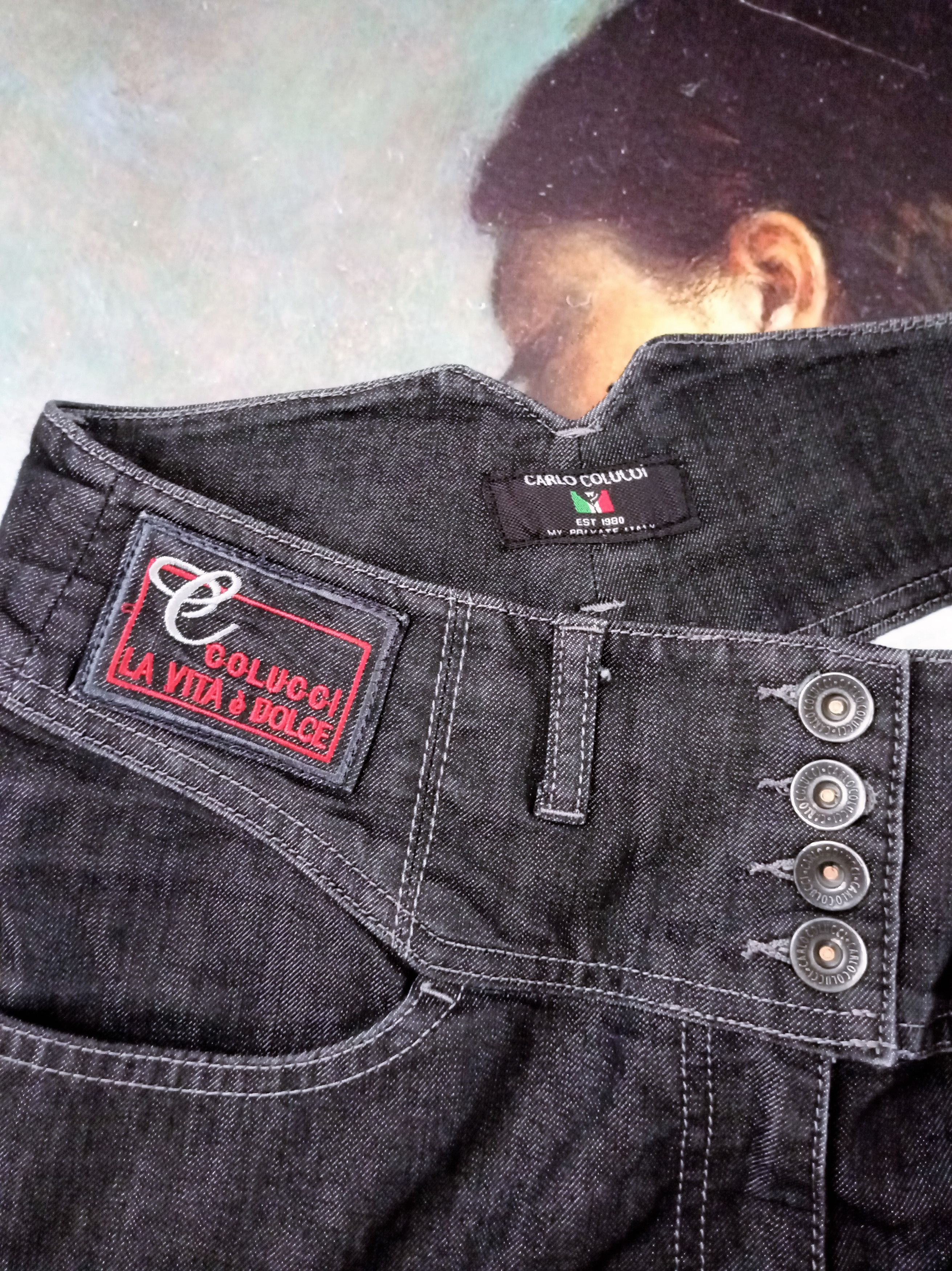 Carlo Colucci × Vintage Vintage Italian jeans Carlo Colucci Size 25" / US 0 / IT 36 - 4 Thumbnail