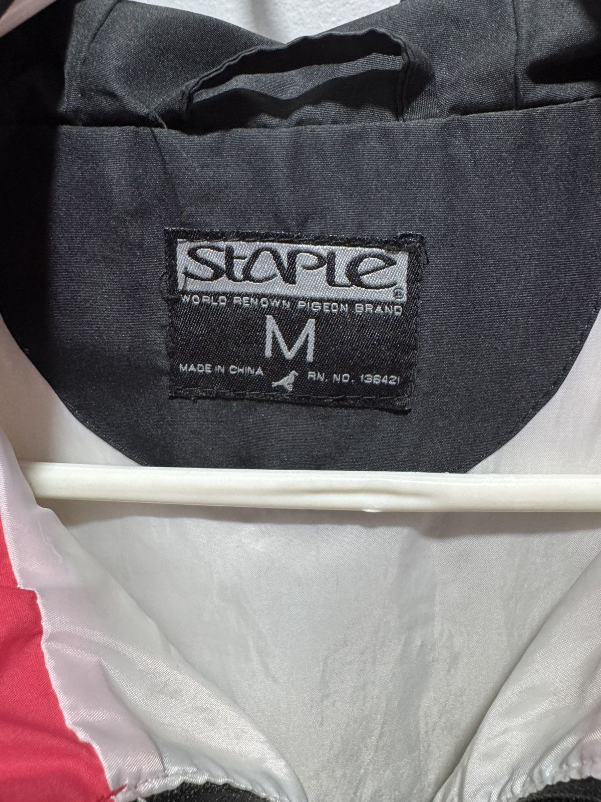 Staple Staple Mens Jacket Windbreaker Coat White Color Size: M Size US M / EU 48-50 / 2 - 3 Thumbnail