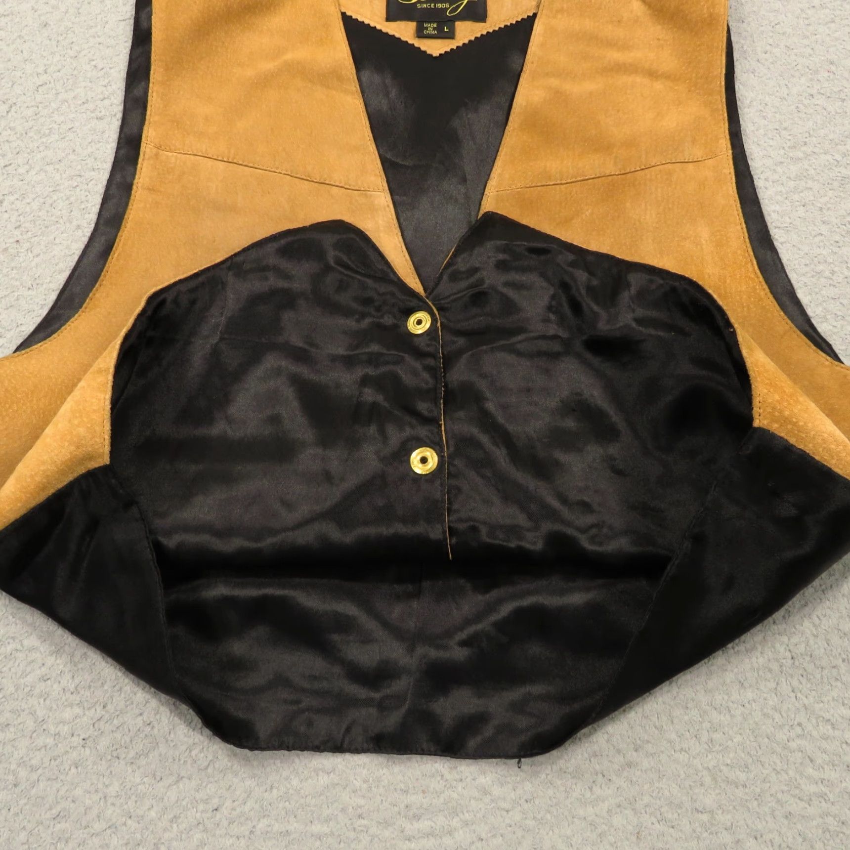 Scully Scully Leather Vest Mens Large Brown Suede Western Waistcoat Outlaw Buckleback Vintage Size US L / EU 52-54 / 3 - 5 Thumbnail