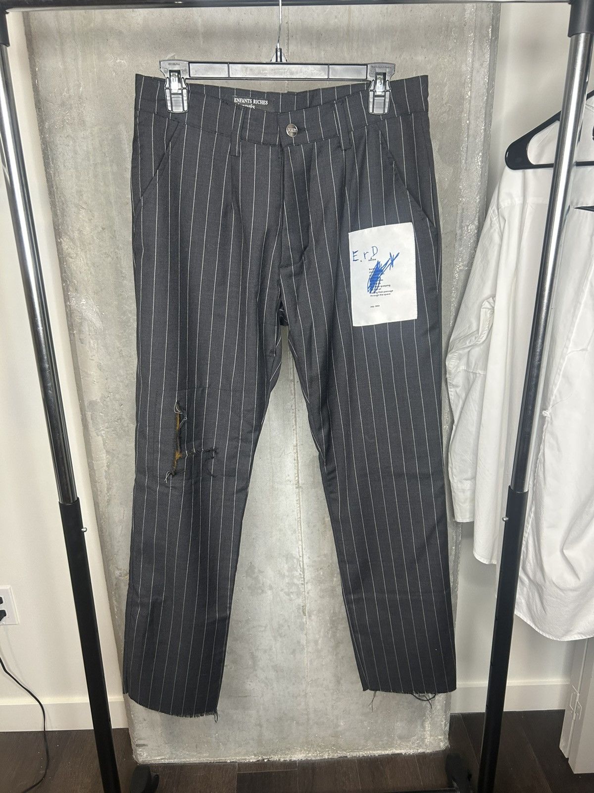 Enfants Riches Deprimes RARE Raven Patchwork Trousers Size US 30 / EU 46 - 1 Thumbnail