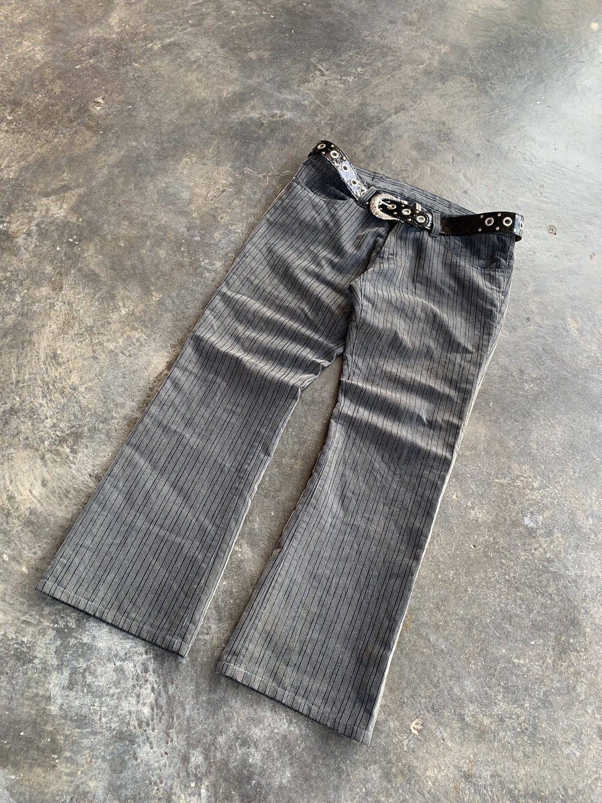 Tornado Mart VINTAGE TORNADO MART STRIPED FLARE PANTS Size US 32 / EU 48 - 7 Thumbnail