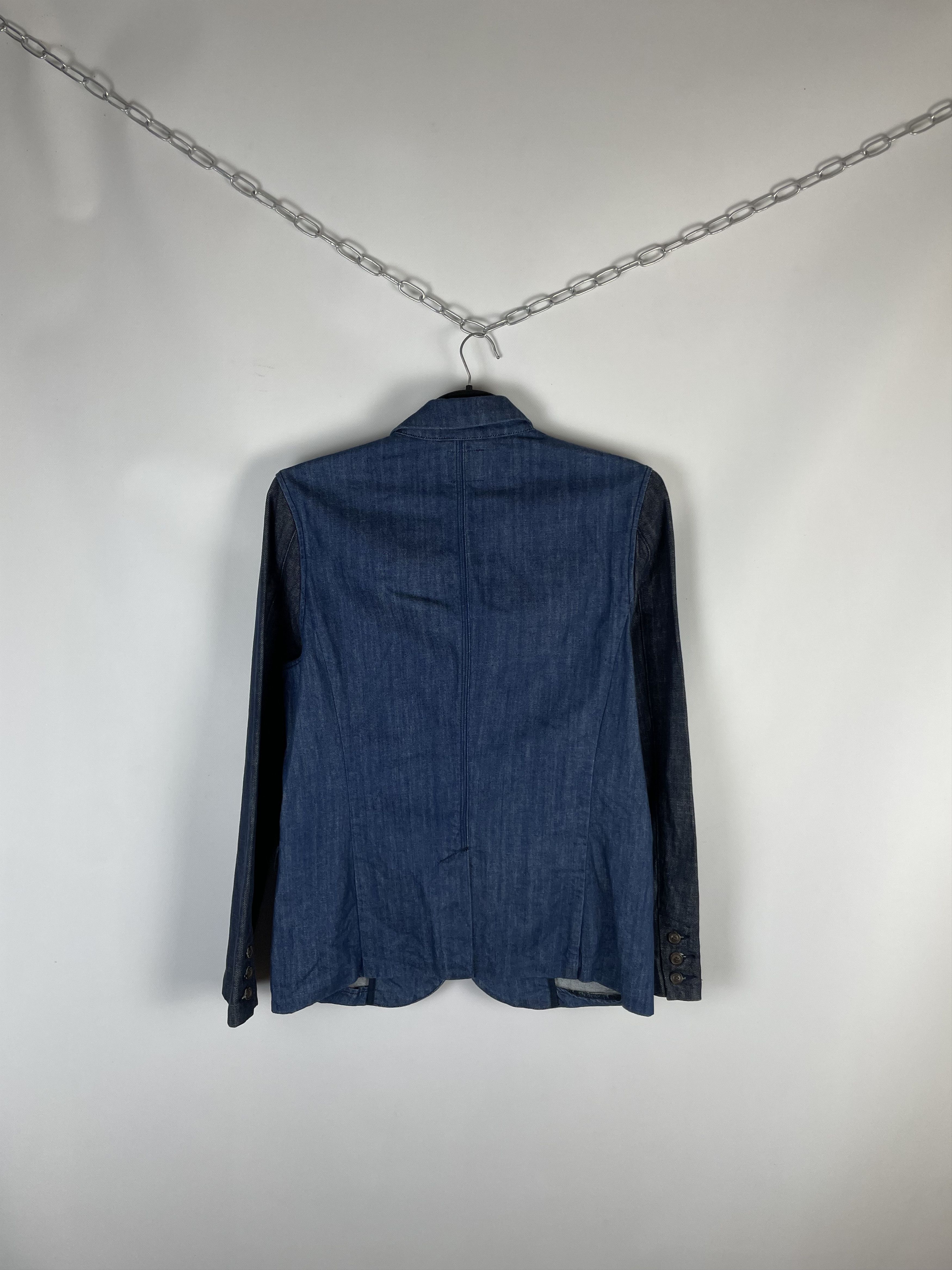 Lee × Vintage Vintage Lee Workers Denim Blazer Jacket Size 46L - 6 Thumbnail
