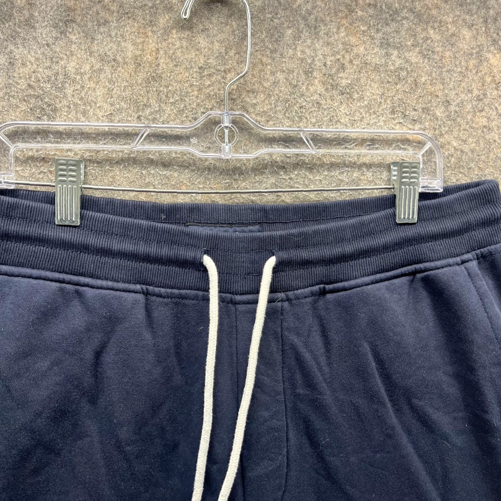 Tommy Hilfiger Tommy Hilfiger Sweat Shorts Mens Large Blue Fleece Logo Drawstring 11 Inseam Size US 33 - 7 Thumbnail