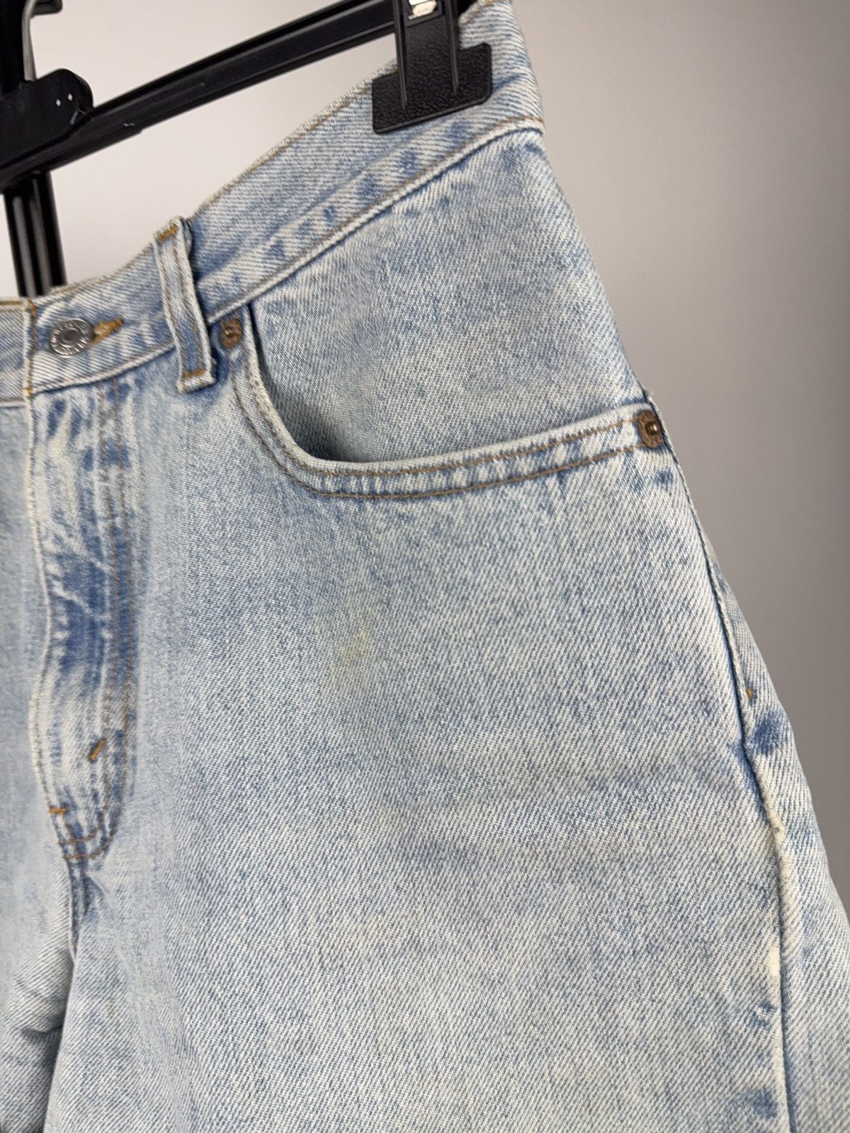 Levi's Vintage Clothing 90s Distressed Levi’s 501 Cut Off High Rise Denim Shorts Y2K Size 28" / US 6 / IT 42 - 13 Thumbnail
