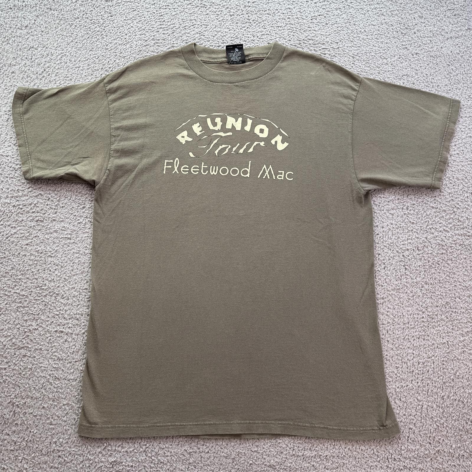Tultex Vintage 1997 Fleetwood Mac Reunion Tour T Shirt Olive XL Size US XL / EU 56 / 4 - 1 Thumbnail
