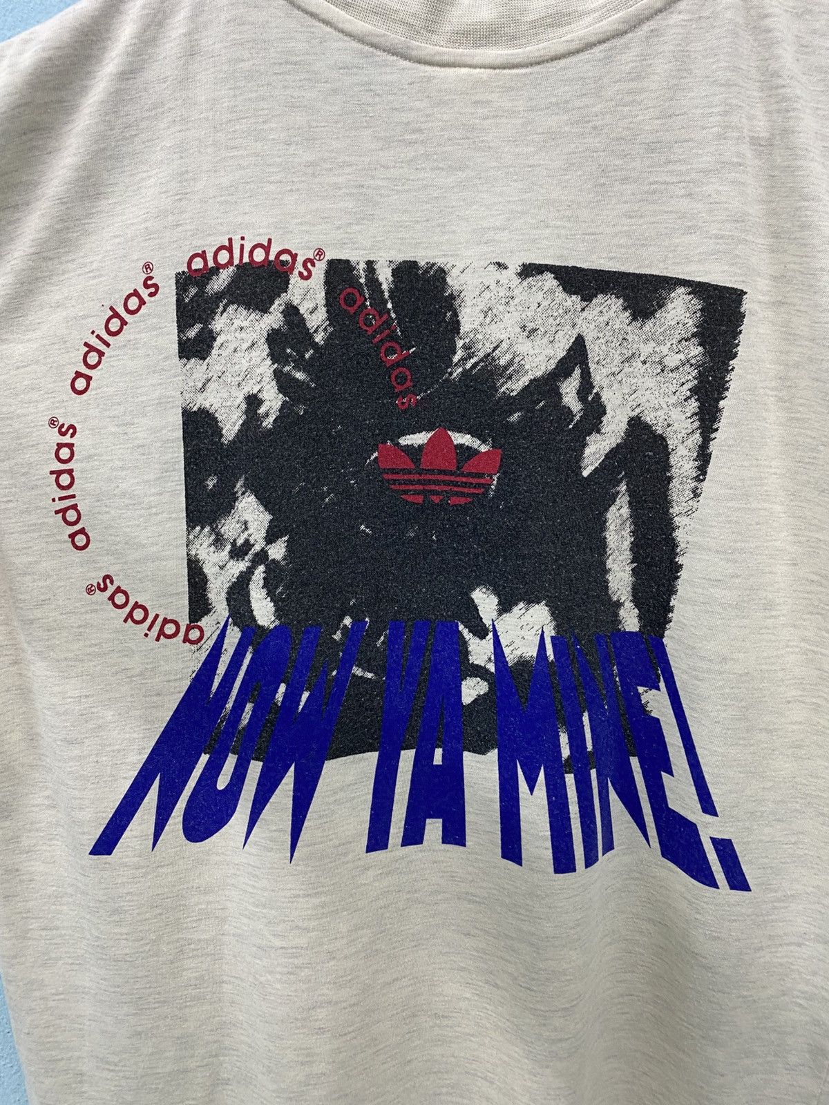 Adidas Vintage 80s adidas tee Size US L / EU 52-54 / 3 - 3 Thumbnail