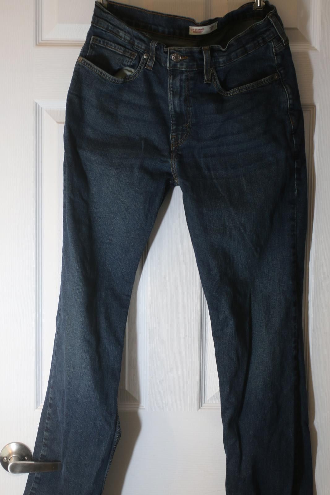 Levi's Levi Strauss Signature Straight Leg Jeans Dark Blue W34 L34 Size 34" / US 12 / IT 48 - 1 Thumbnail