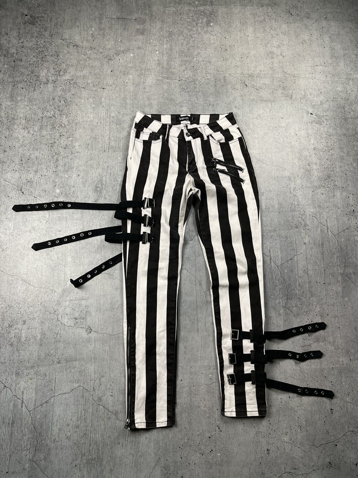 Other 🔥VERY RARE GOTHICANA BY EMP AVANT GARDE BONDAGE PANTS🔥 Size US 29 - 2 Thumbnail