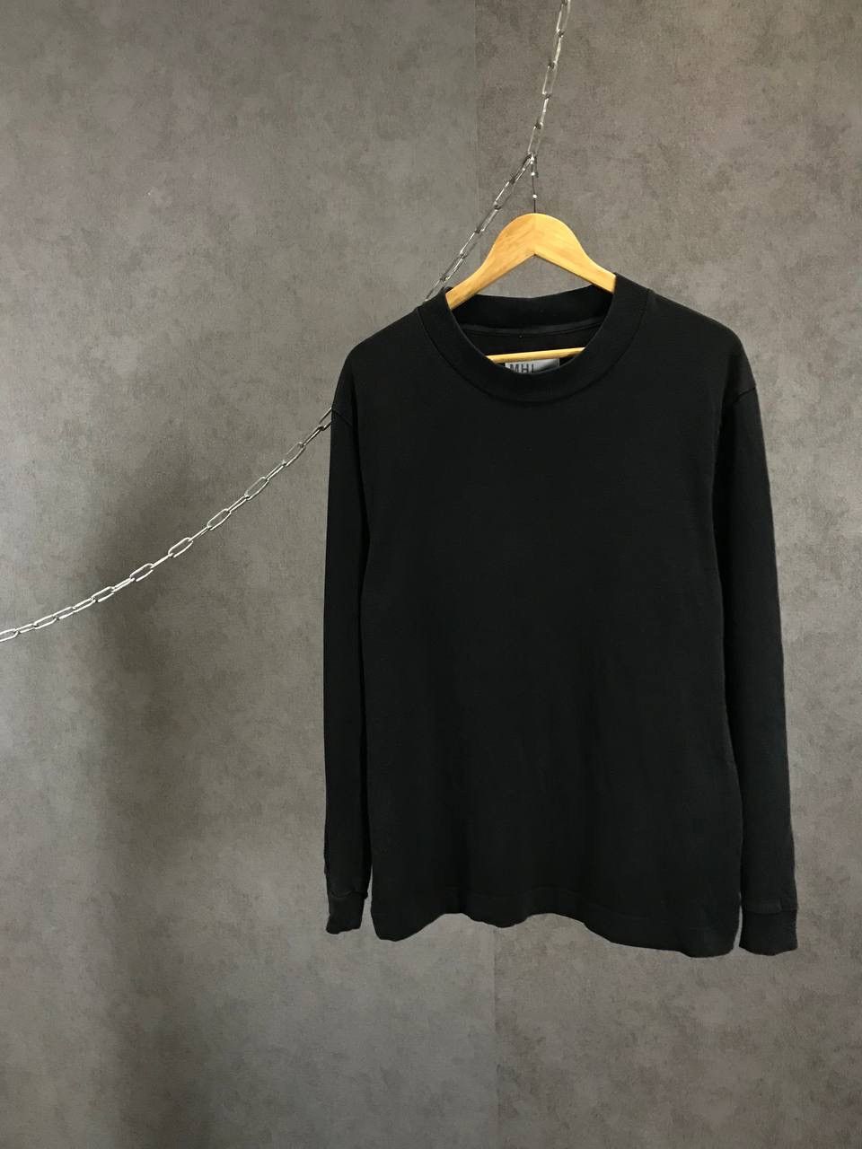 image of Margaret Howell Designer Faded Sweatshirt in Faded Black, Men's (Size Small)